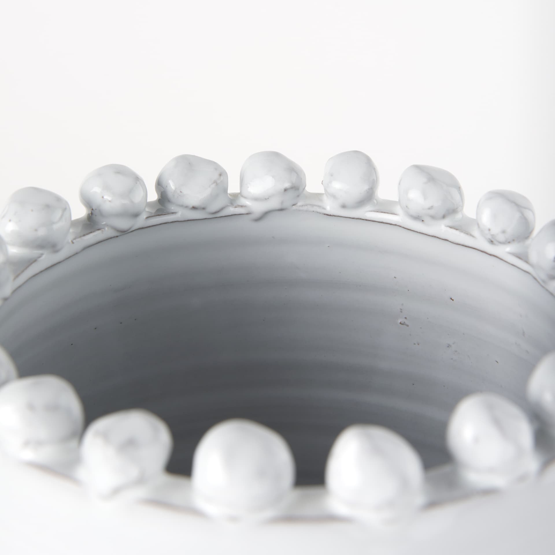 Basin Large Off-White Glazed Vase — product photograph