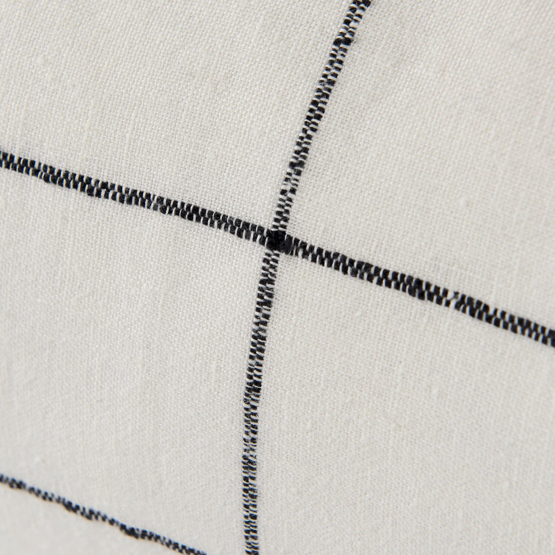 Suzanne 14x26 White/Black Square Pattern Pillow Cover — product photograph