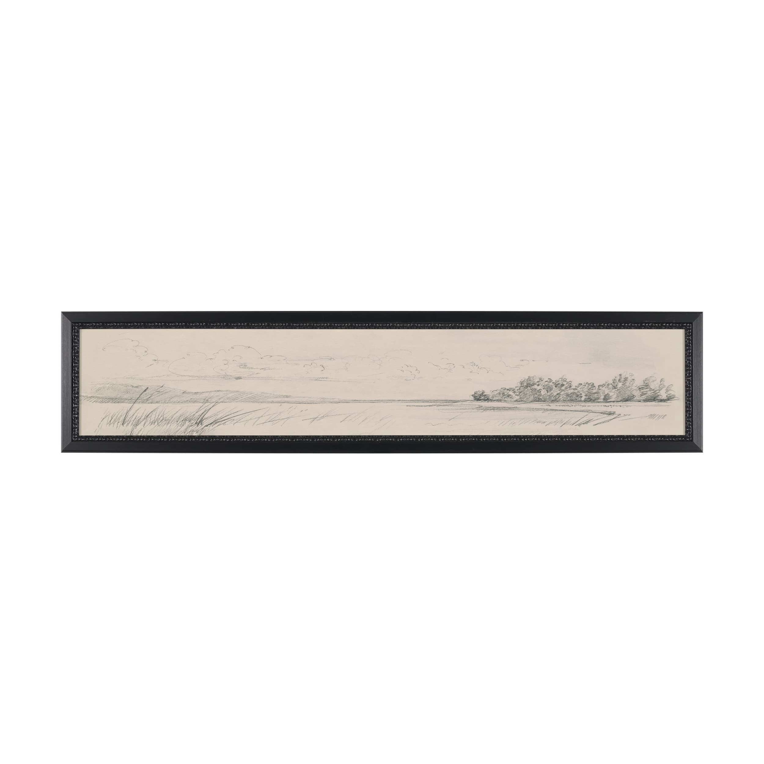 Landscape in Graphite No.3 by Mercana Studio Textured Framed Artwork Matted — product photograph