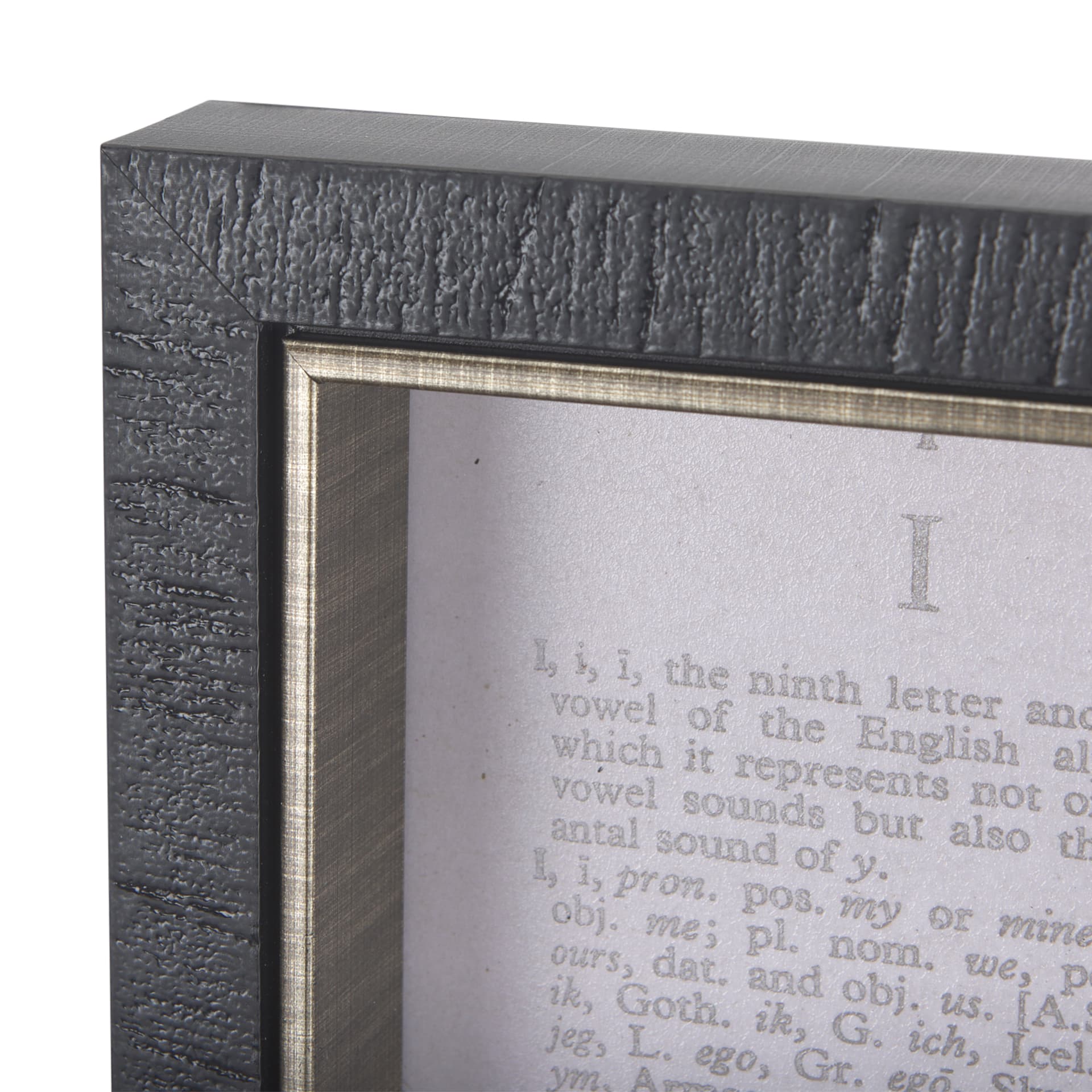 Vintage Page II by Mercana Studio a Hand Embellished Textured Framed Art Print — product photograph