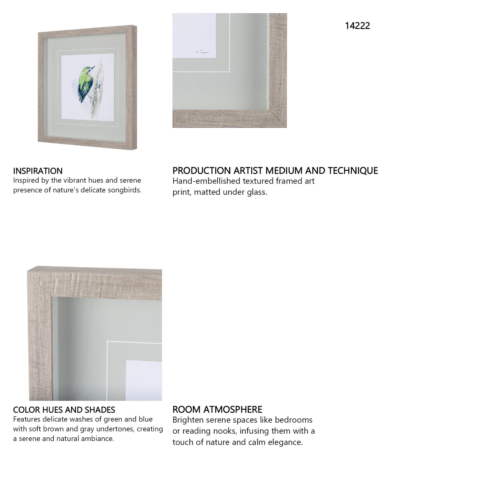 Rifleman IV by Mercana Studio a Hand Embellished Textured Framed Art Print Matted under Glass — in a styled room