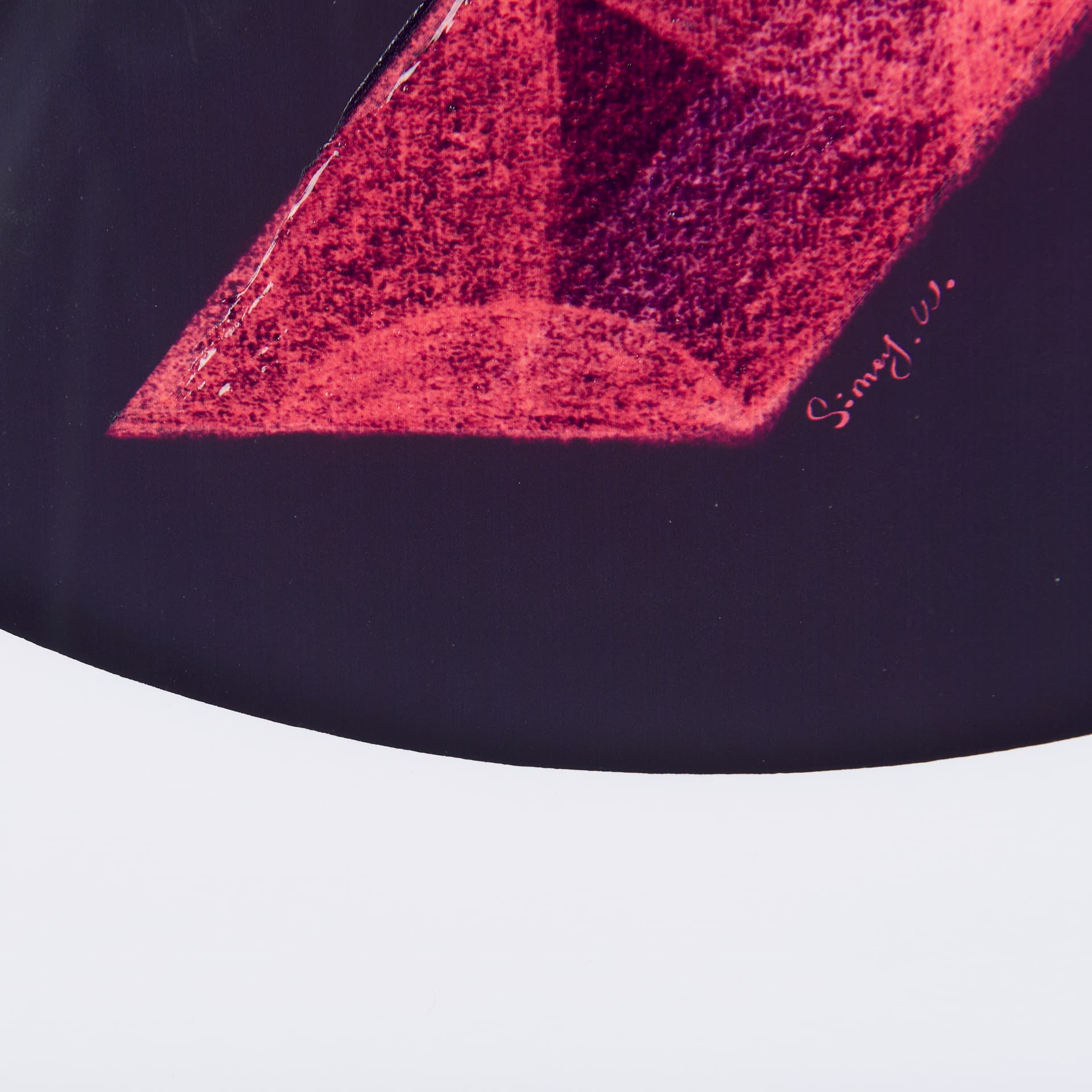 Numbers IX by Mercana Studio a Hand Embellished Textured Framed Art Print Matted under Glass — product photograph