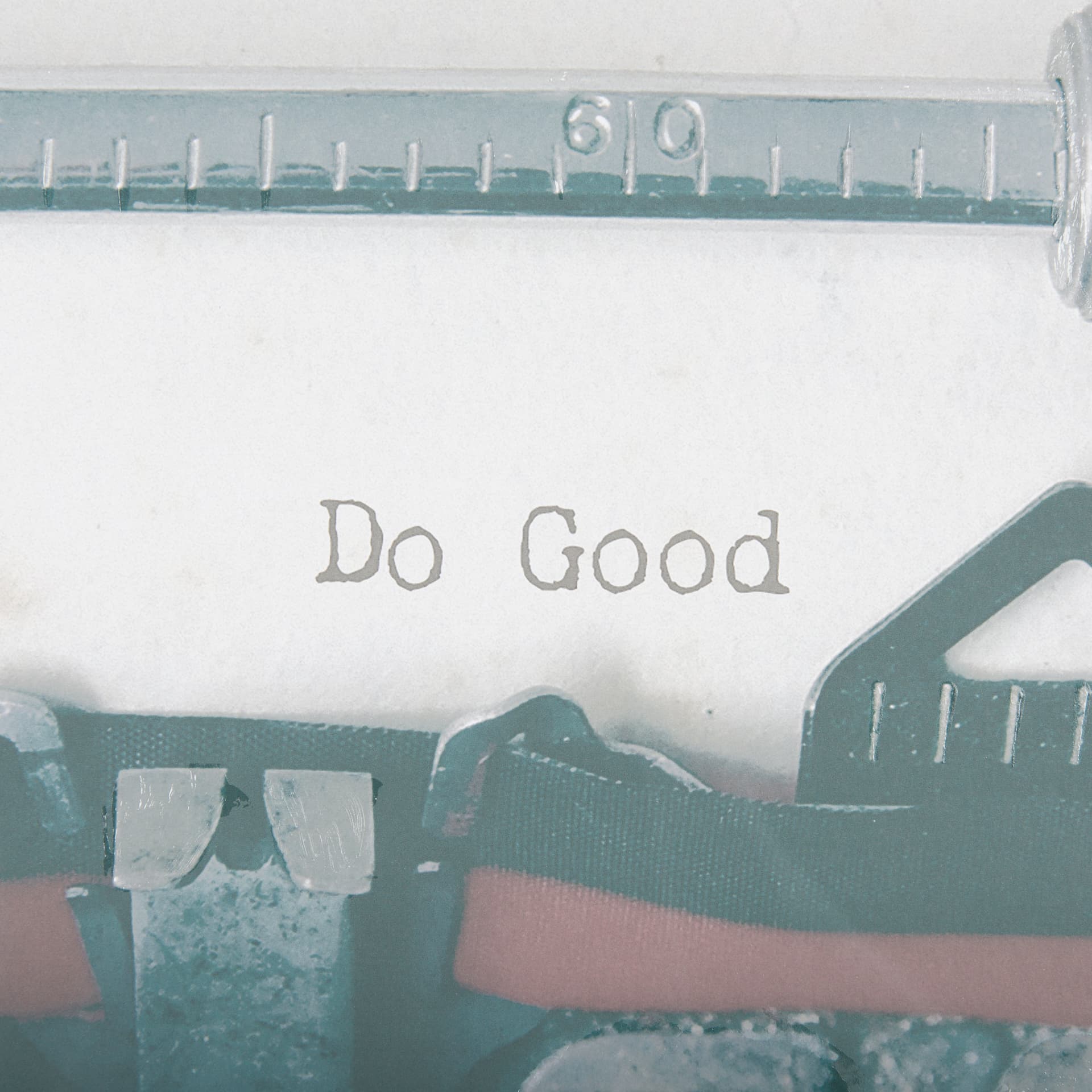Typewriter Notes Good by Mercana Studio Hand Embellished Textured Framed Photo Art Print Matted unde — product photograph