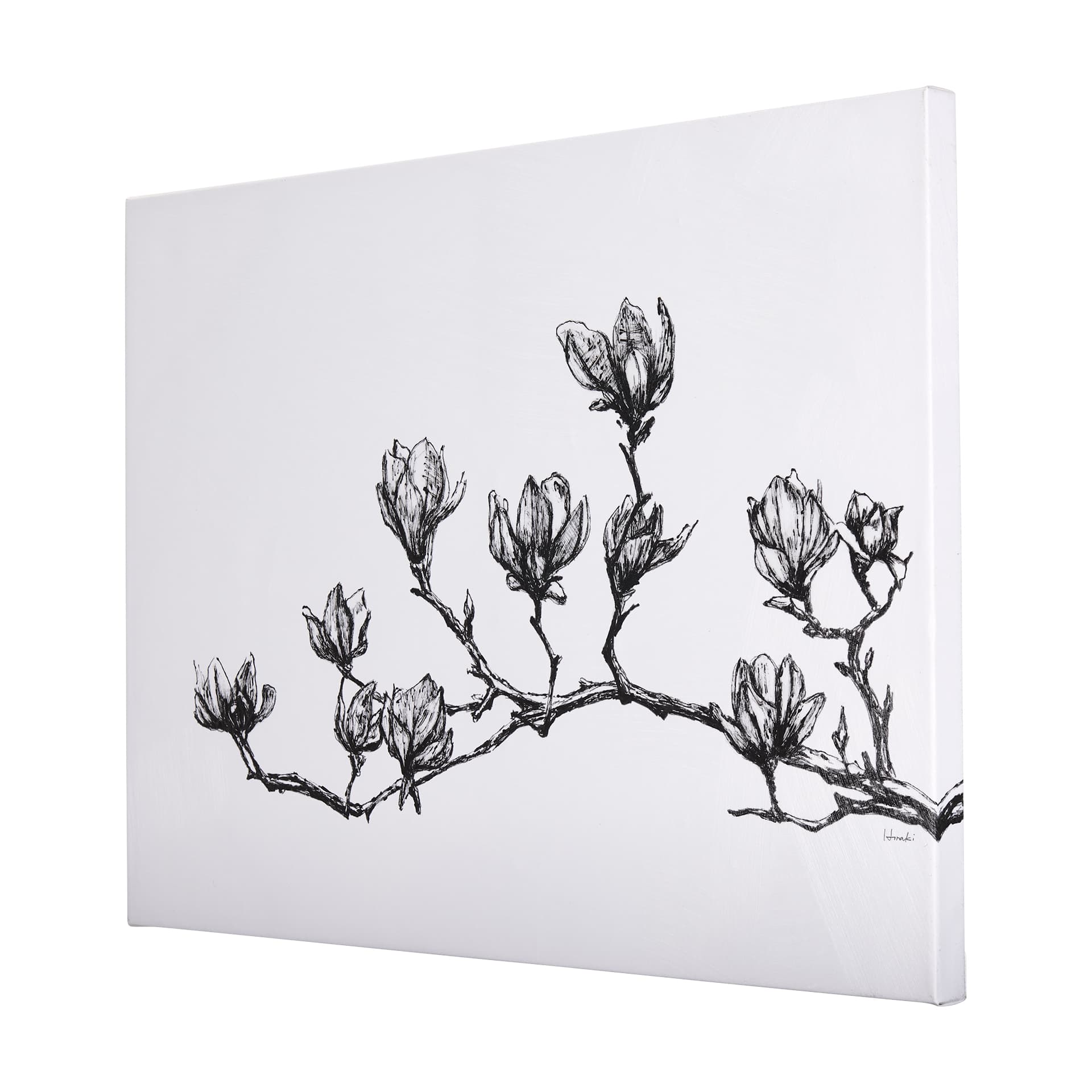 Magnolia II by Mercana Studio a Hand Embellished Textured Canvas — product photograph