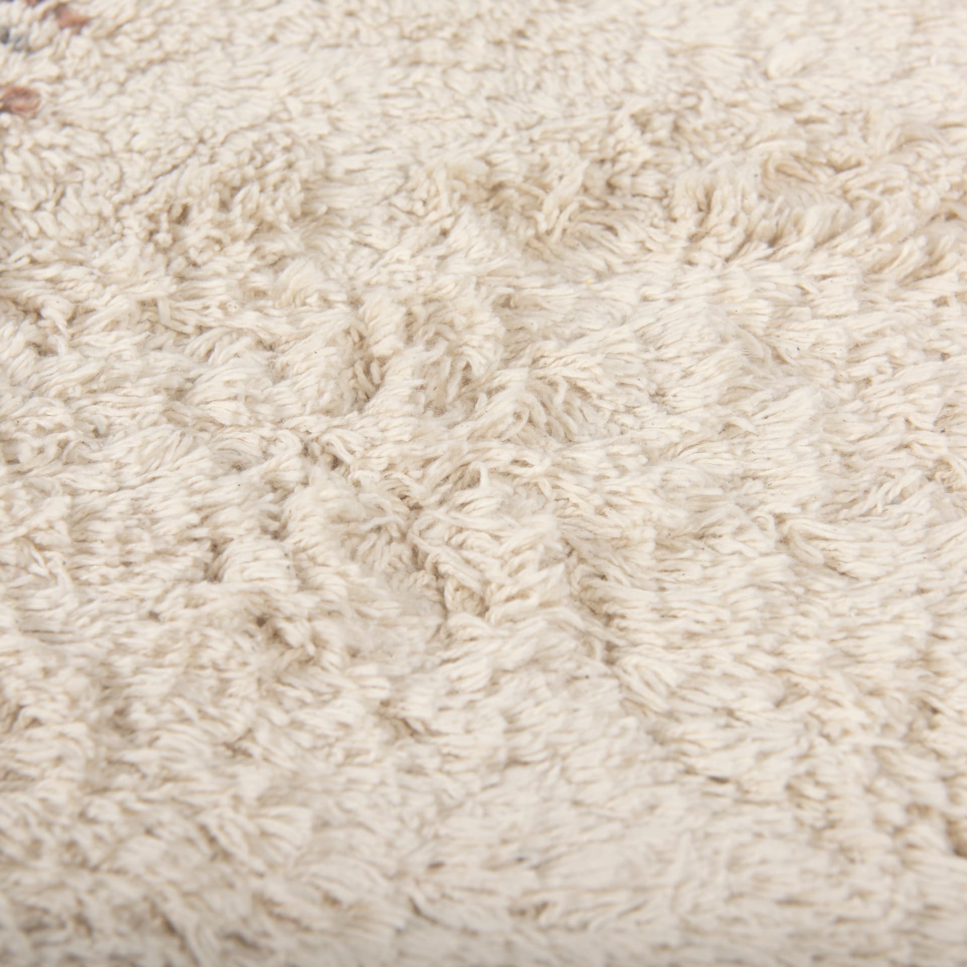 Carla 5x8 Earthy Neutrals Patterned Cotton Area Rug — product photograph