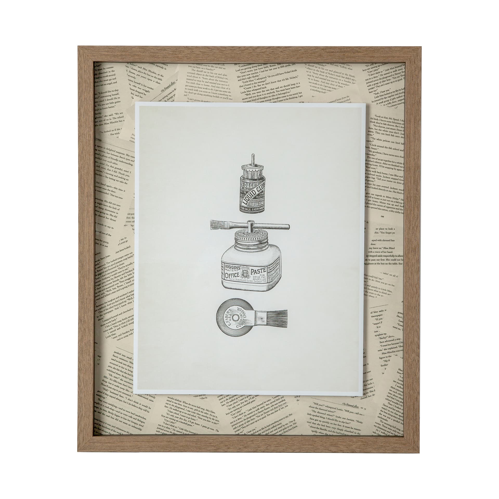 Glued by Sam Appleman a Framed Art Print Matted under Glass — product photograph