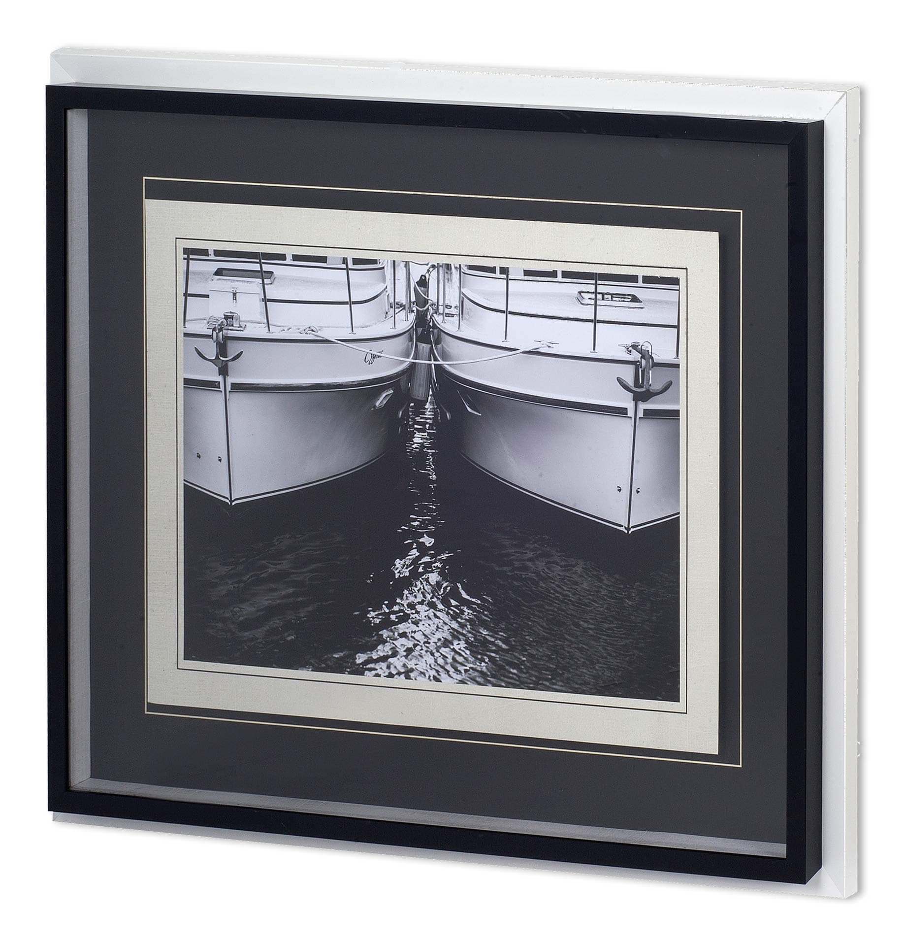 Side By Side MAT-0261 by Aaron Matheson Hand Embellished Textured Framed Photo Art Print Matted unde — product photograph