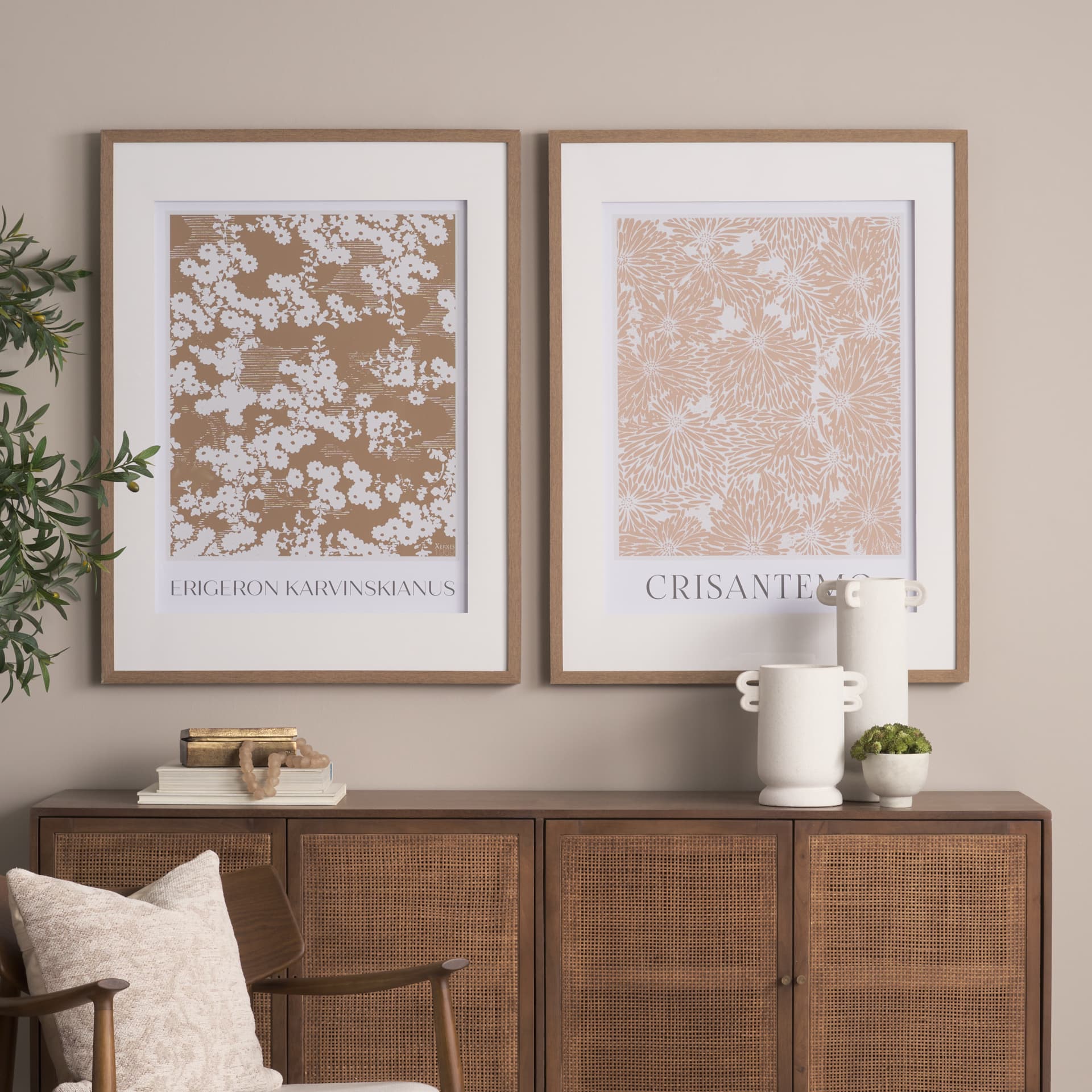 Belleza En Flores II by Mercana Studio a Framed Art Print Matted under Glass — product photograph