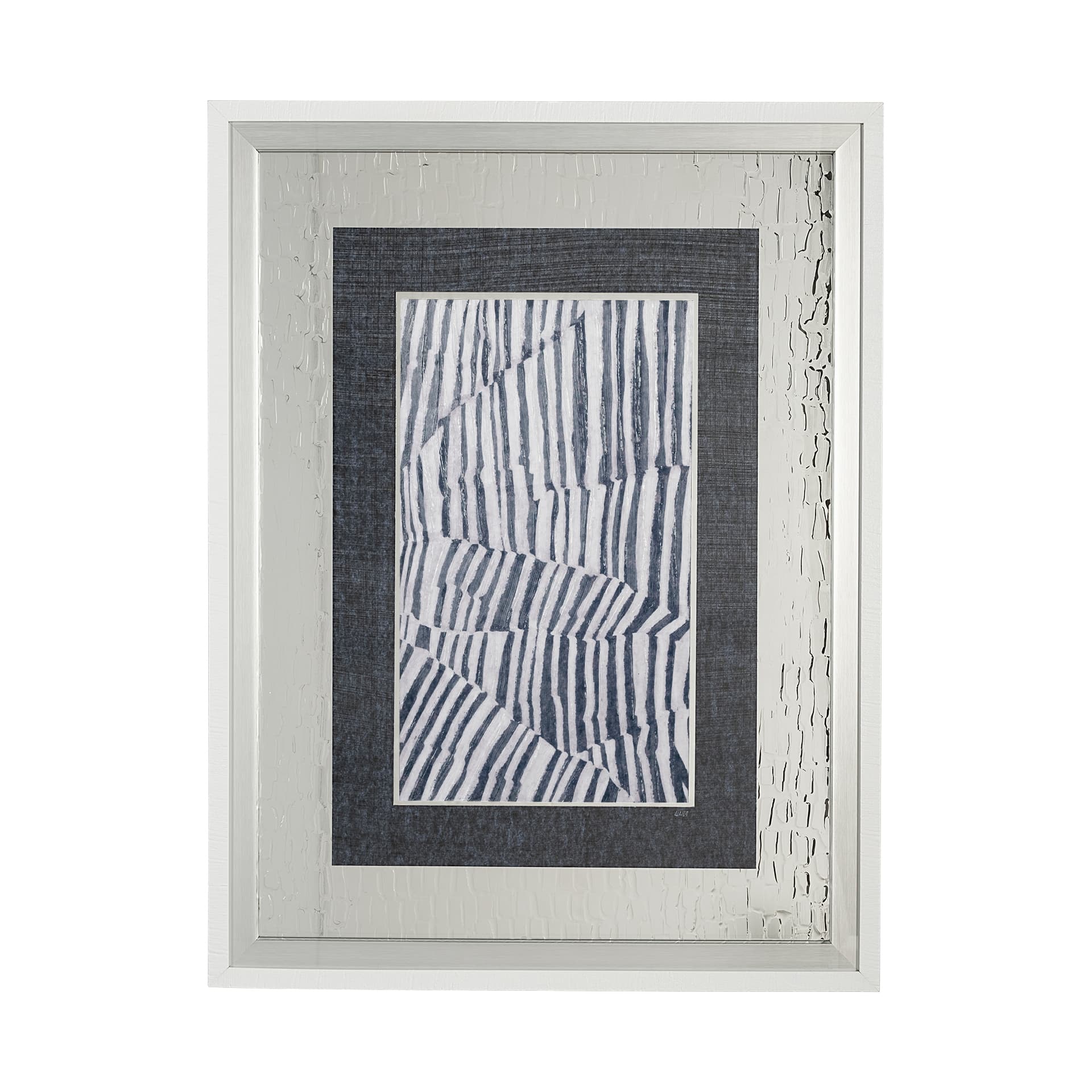 Corduroy II by Alarm a Hand Embellished Textured Framed Art Print Matted under Glass — product photograph
