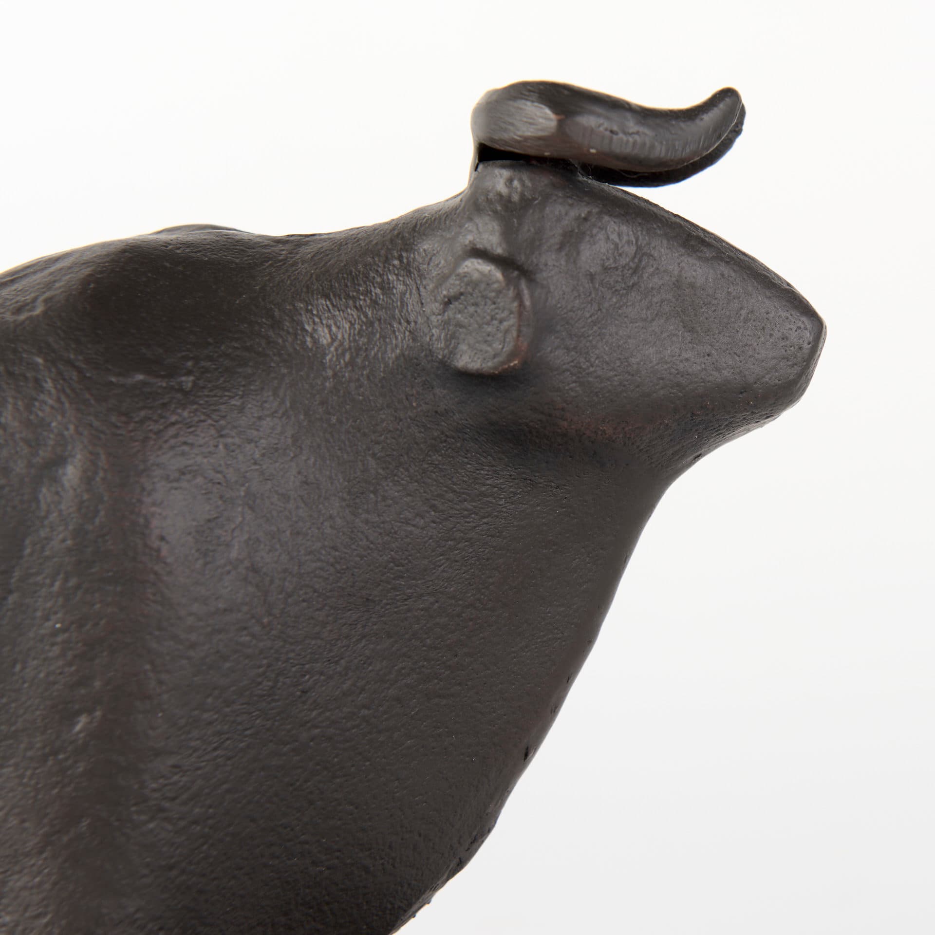 Taurus III (Set of 2) 9L x 4W Black Cast Aluminum Bull Bookends — product photograph