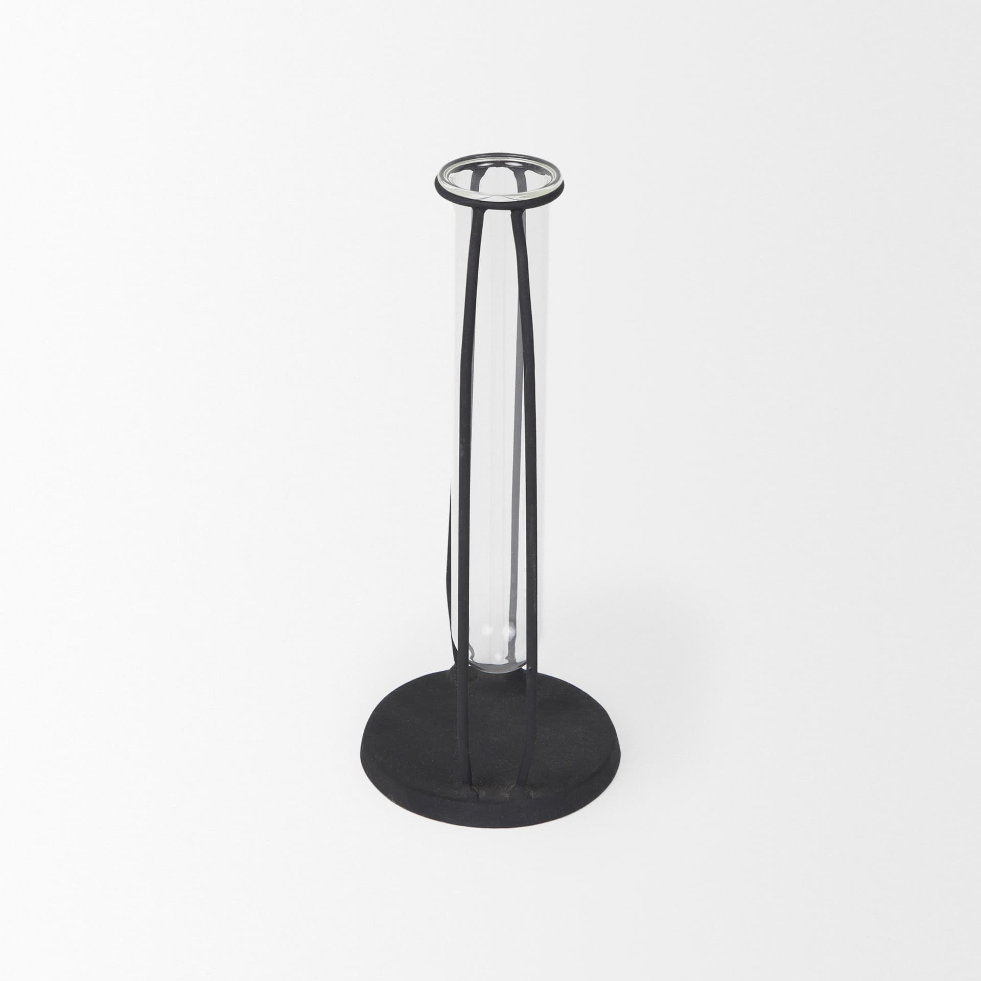 Aria 4.3L x 3.9W x 9.6H Metal and Glass Decorative Accent — product photograph