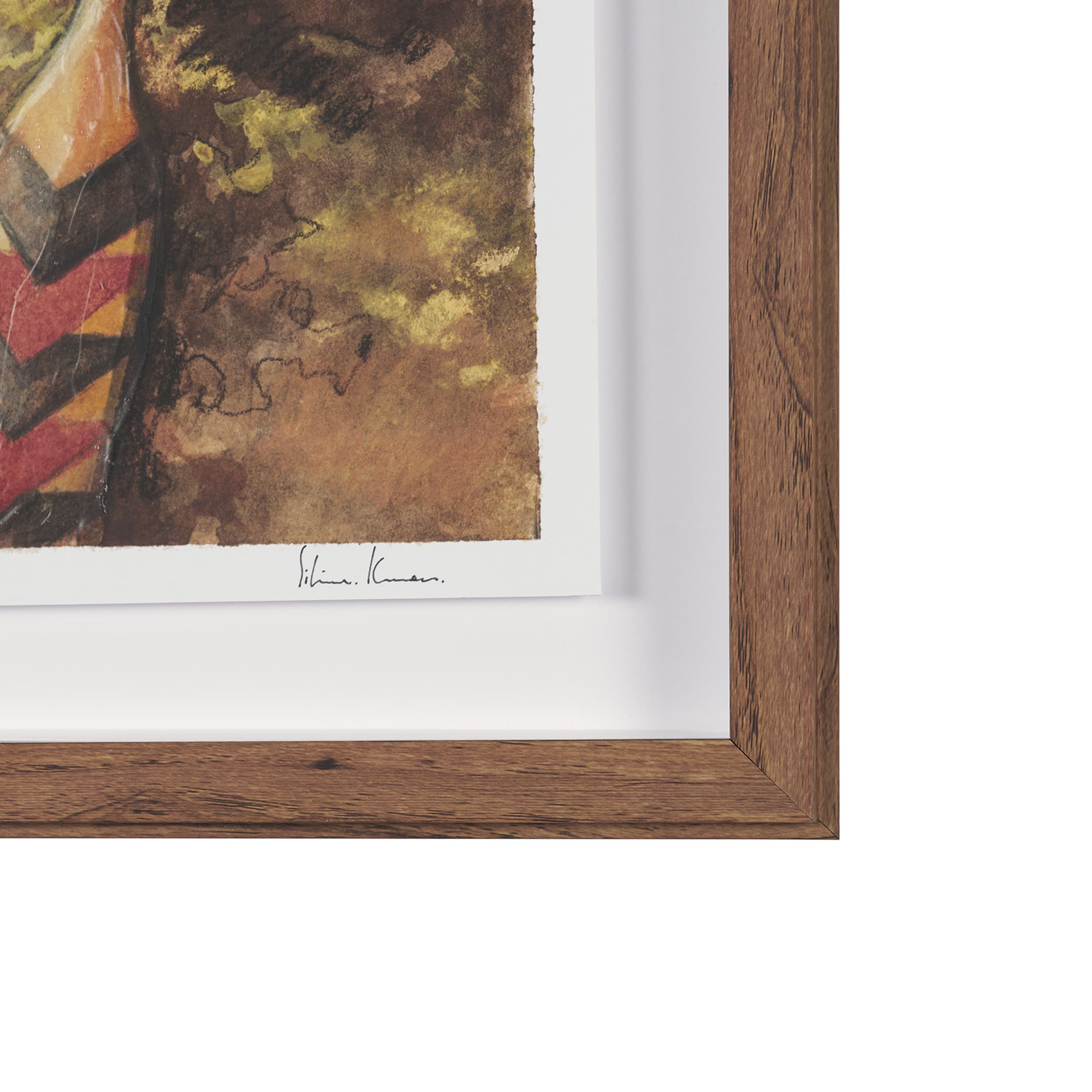 At The Cabin I by Mercana Studio Hand Embelished Framed Artwork Matted under Glass — product photograph