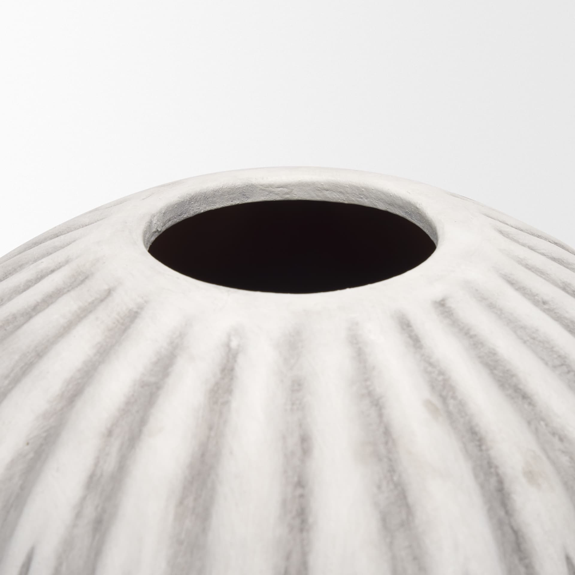 Ummi Small Off White w/ Gray Antiquing Ceramic Vase — product photograph