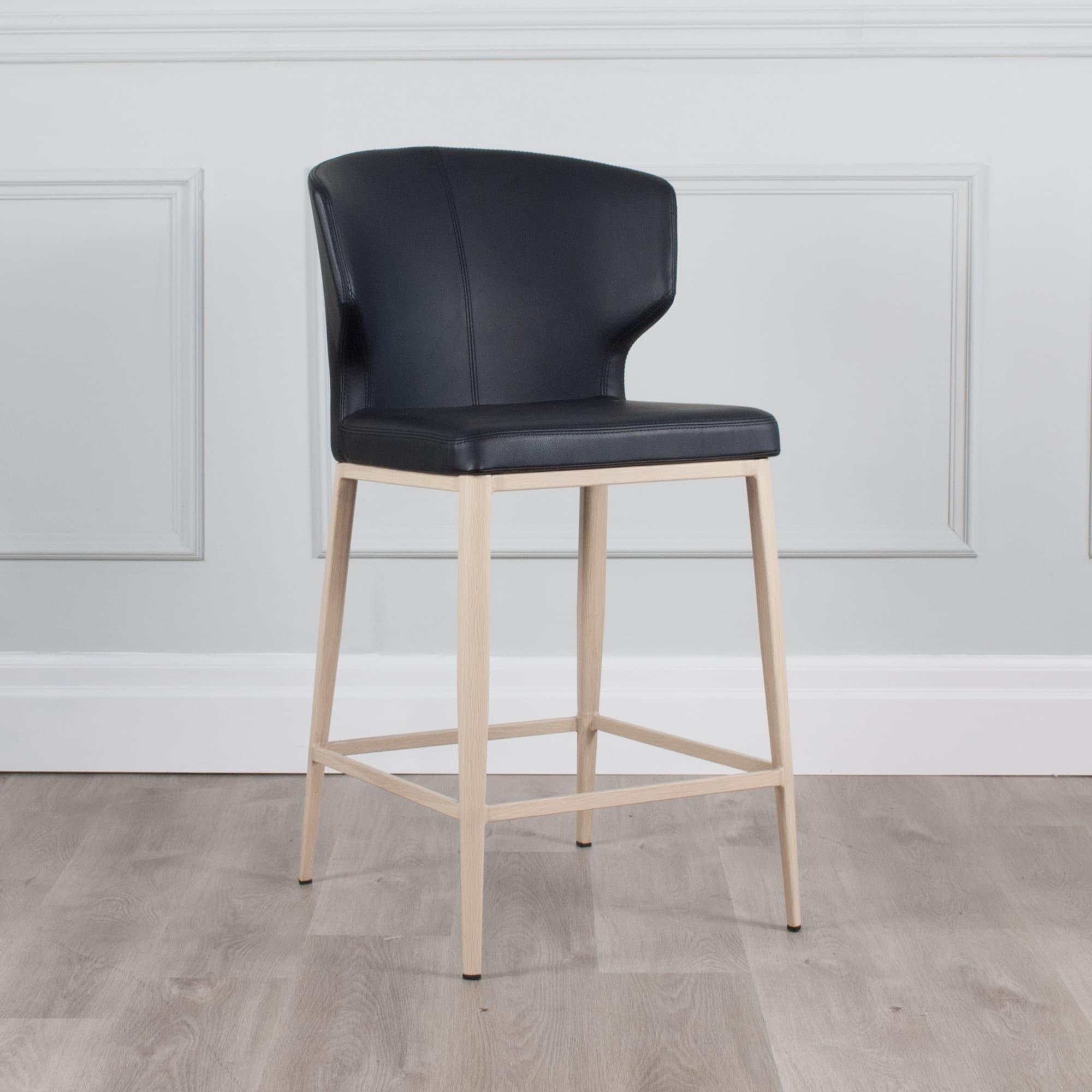 Cabo Stool With Metal Base — product photograph
