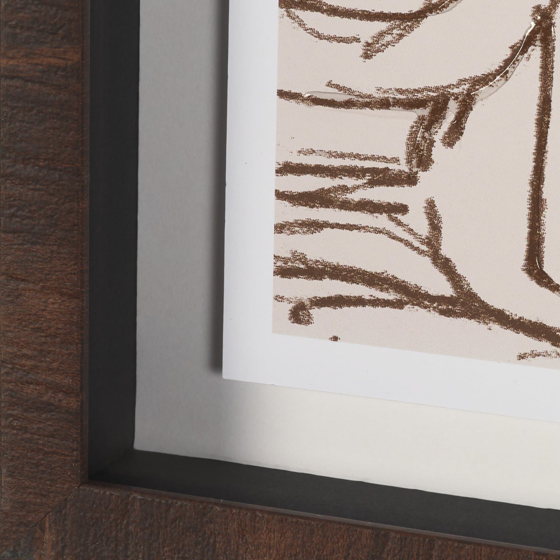 Overcoats by Mercana Studio Hand-Embellished Framed Artwork Matted under Glass — product photograph