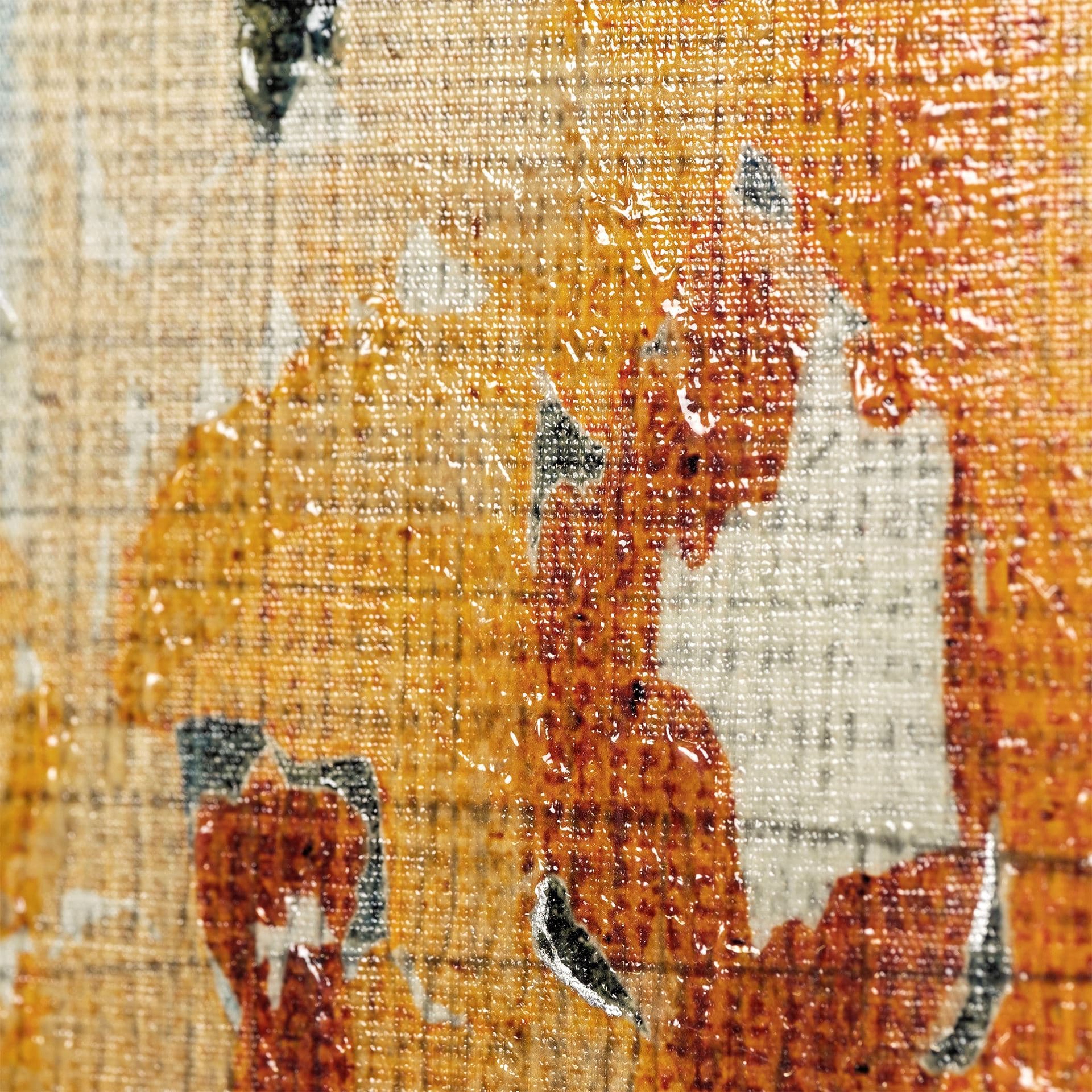 Bohemian Ikat V by Chariklia Zarris a Hand Embellished Textured Canvas — product photograph