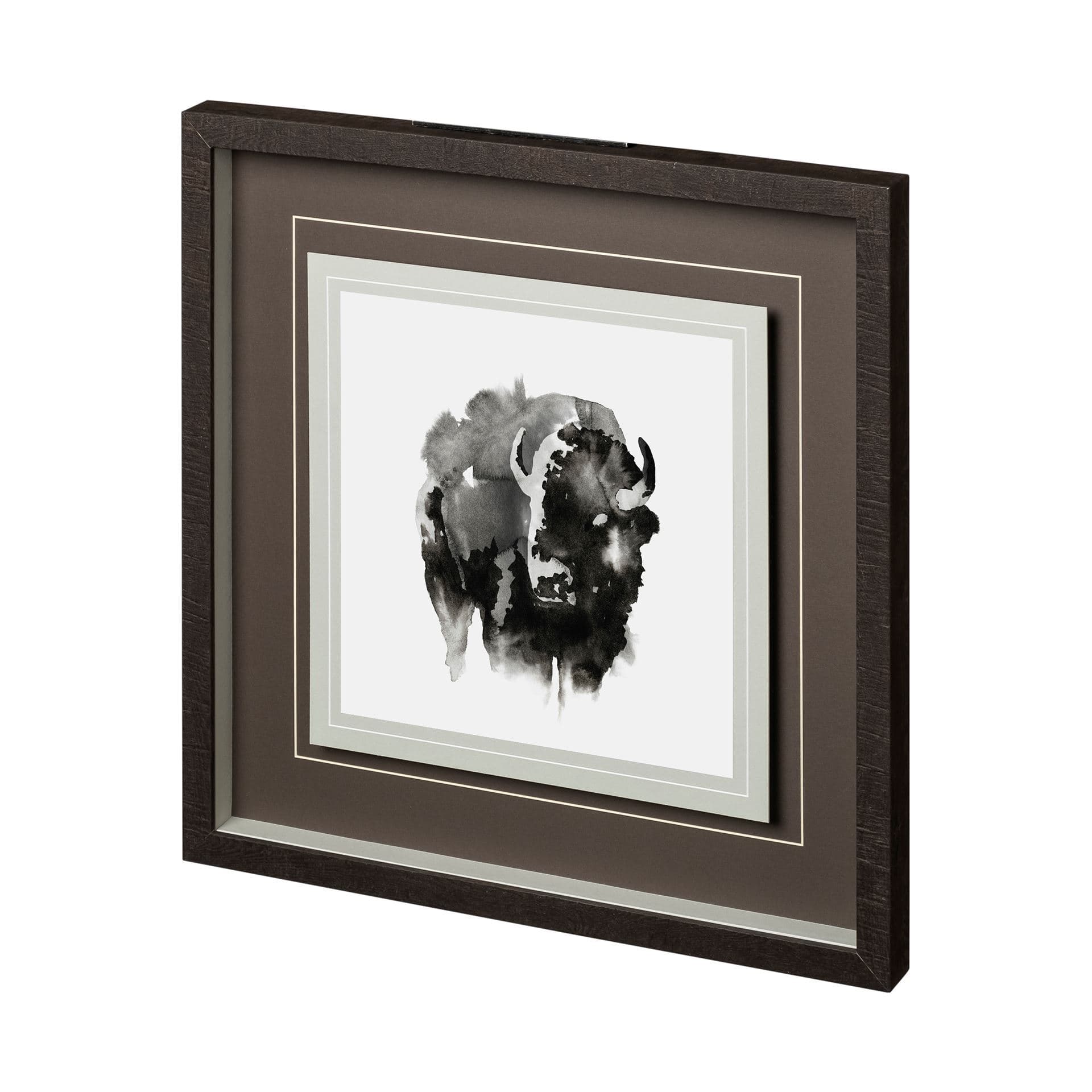 Assam by Kristine Hegre a Hand Embellished Textured Framed Art Print Matted under Glass — product photograph