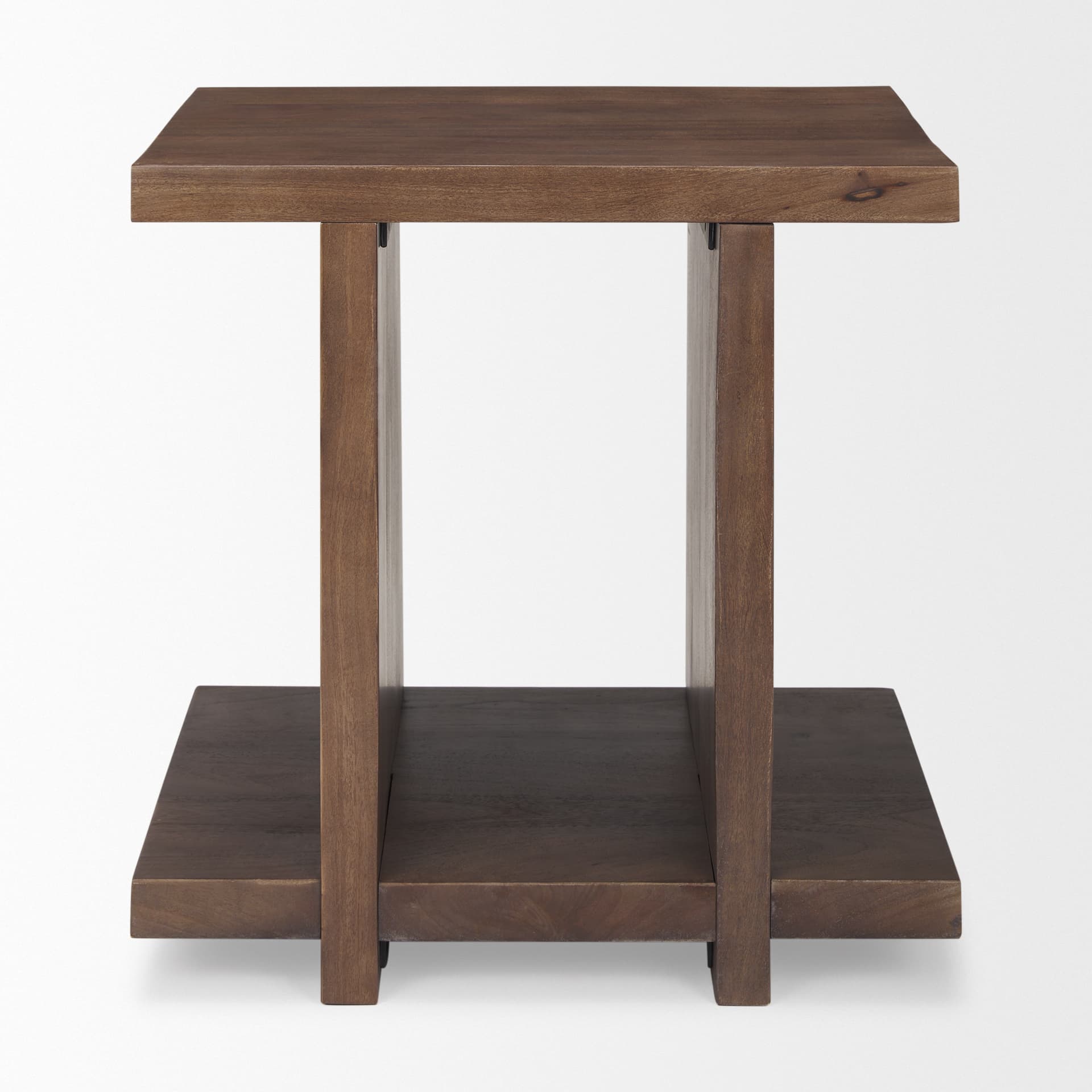 Nohr Medium Brown Wood Accent Table — product photograph