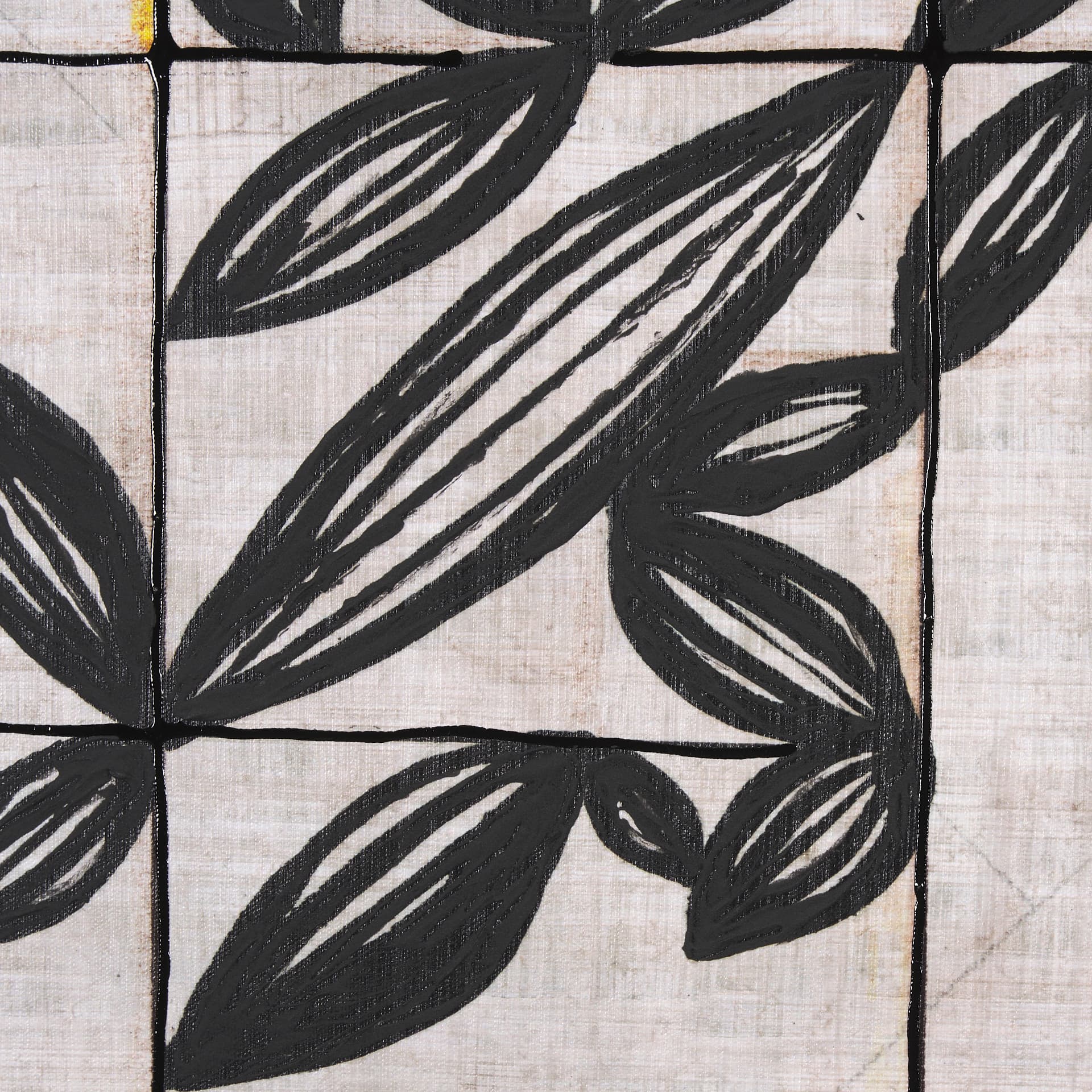 Papyrus Foliage II by Mercana Studio a Hand Embellished Textured Framed Art Print — product photograph