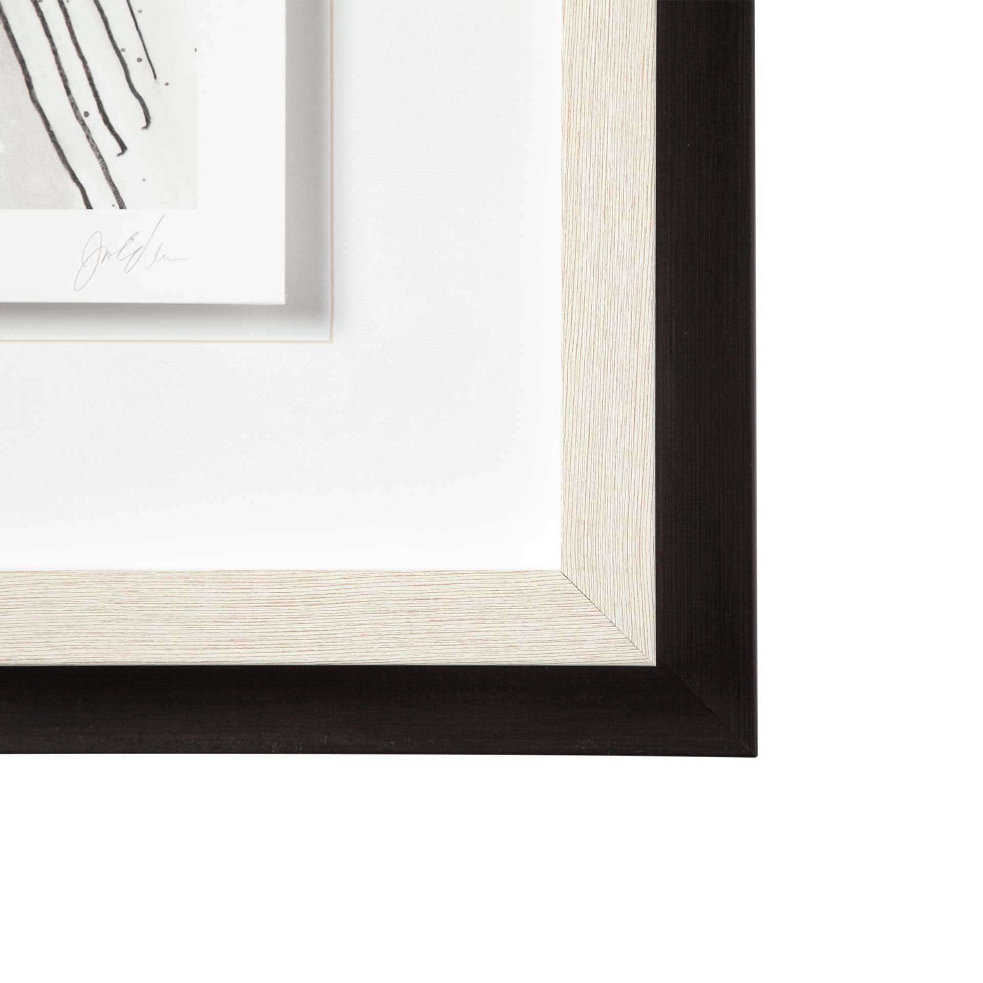 Custom Abstract Logic IV by June Vess a Framed Art Print Matted under Glass — product photograph
