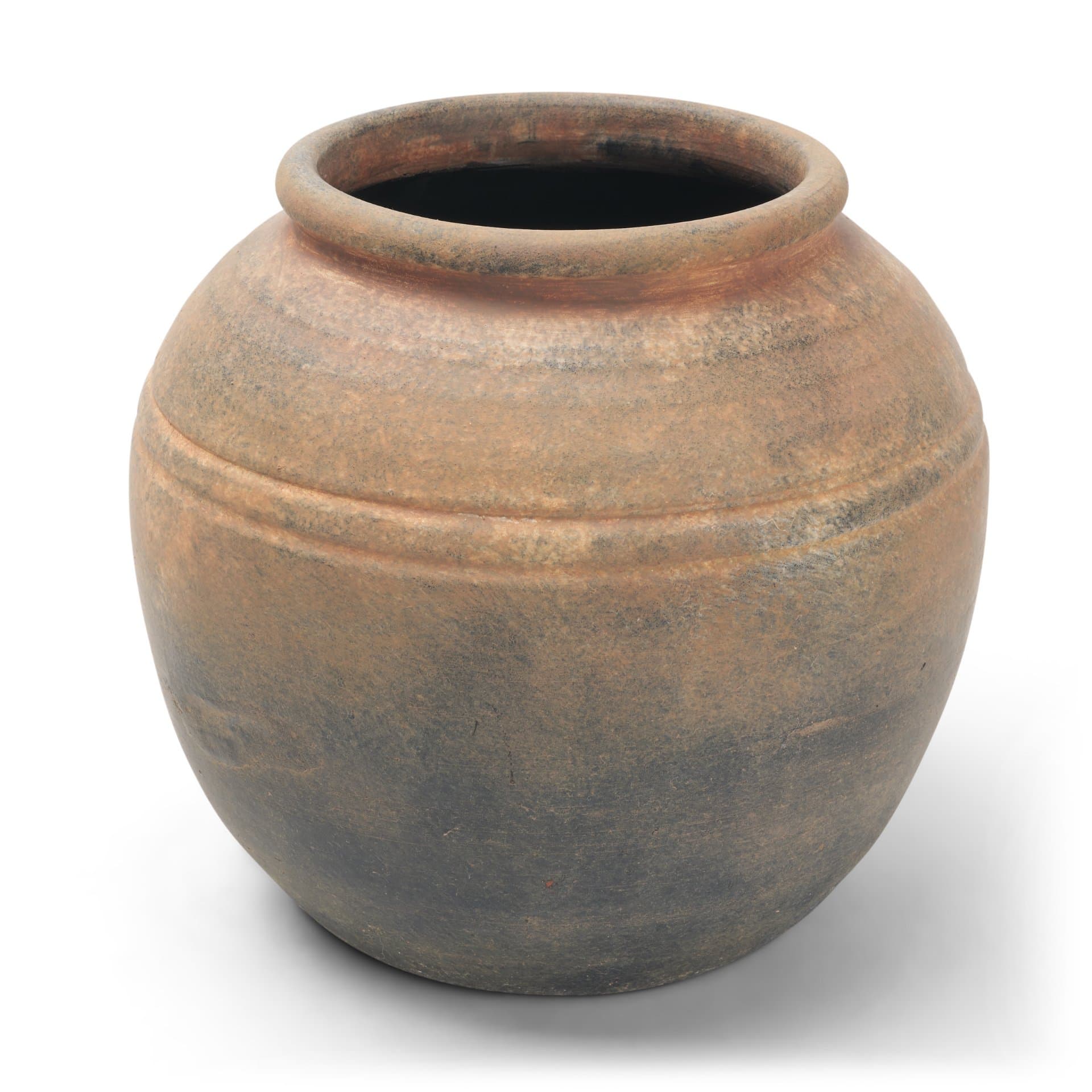 Cotto 8.7H Weathered Round Terracotta Vase — product photograph