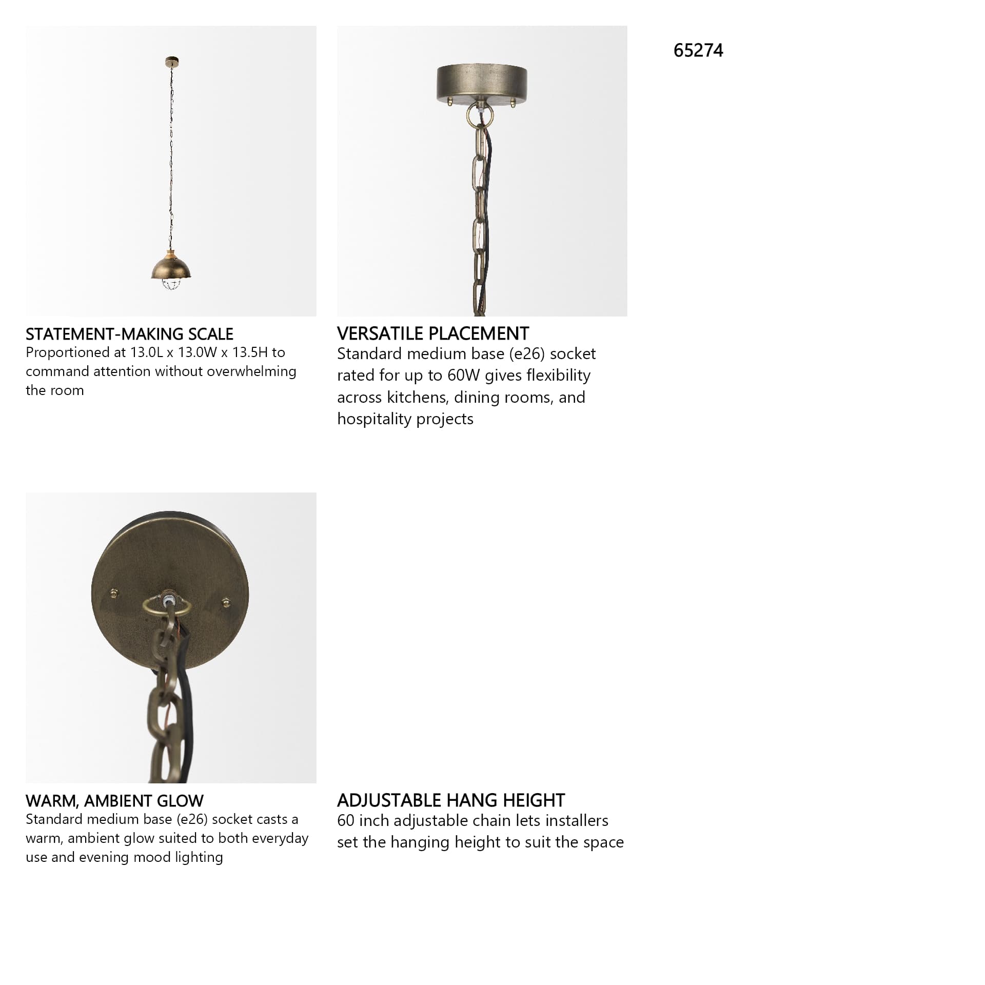 Dawson I 13x13.5 Silver Toned Metal Dome Pendant Light — in a styled room