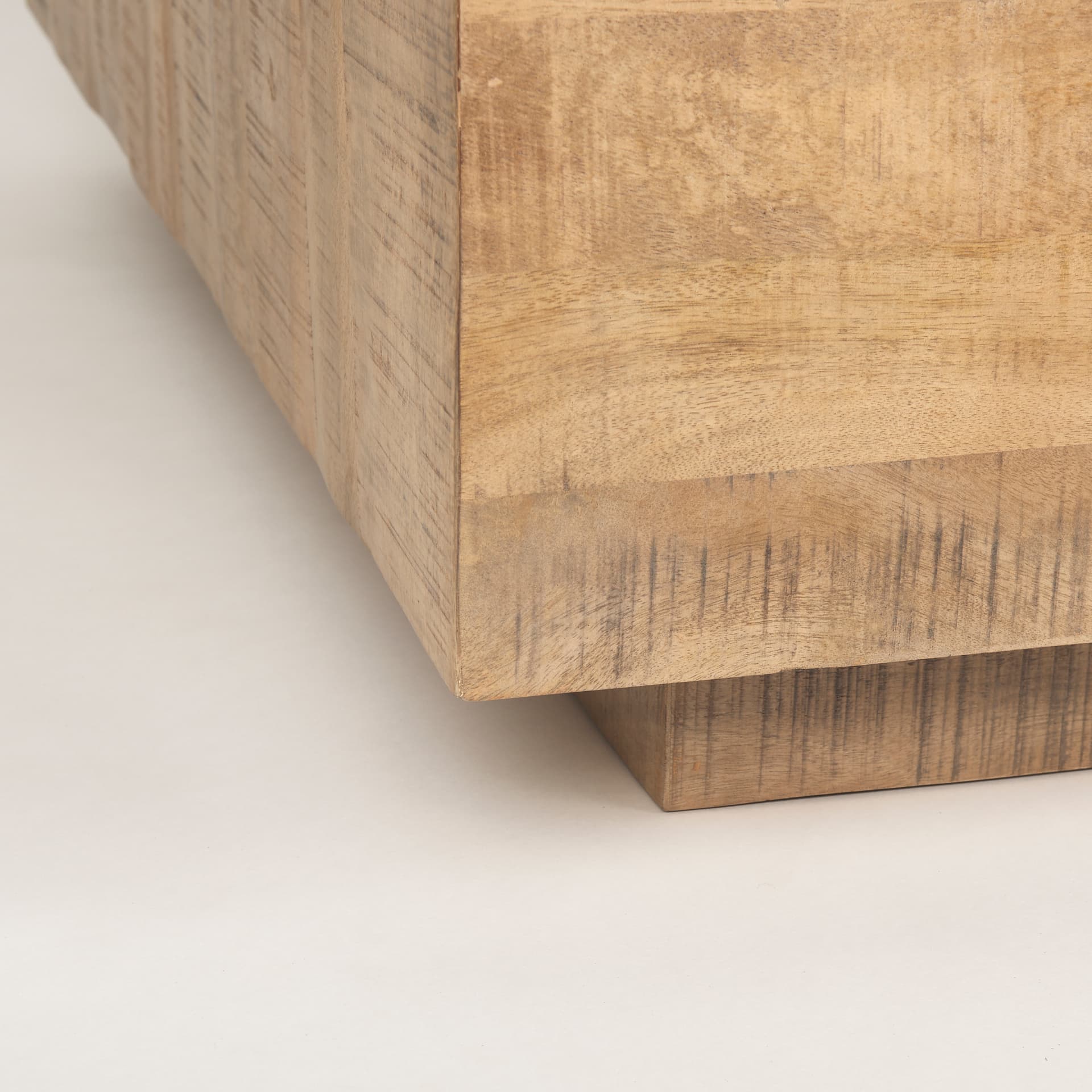Hayden Light Brown Wood Square Coffee Table — product photograph