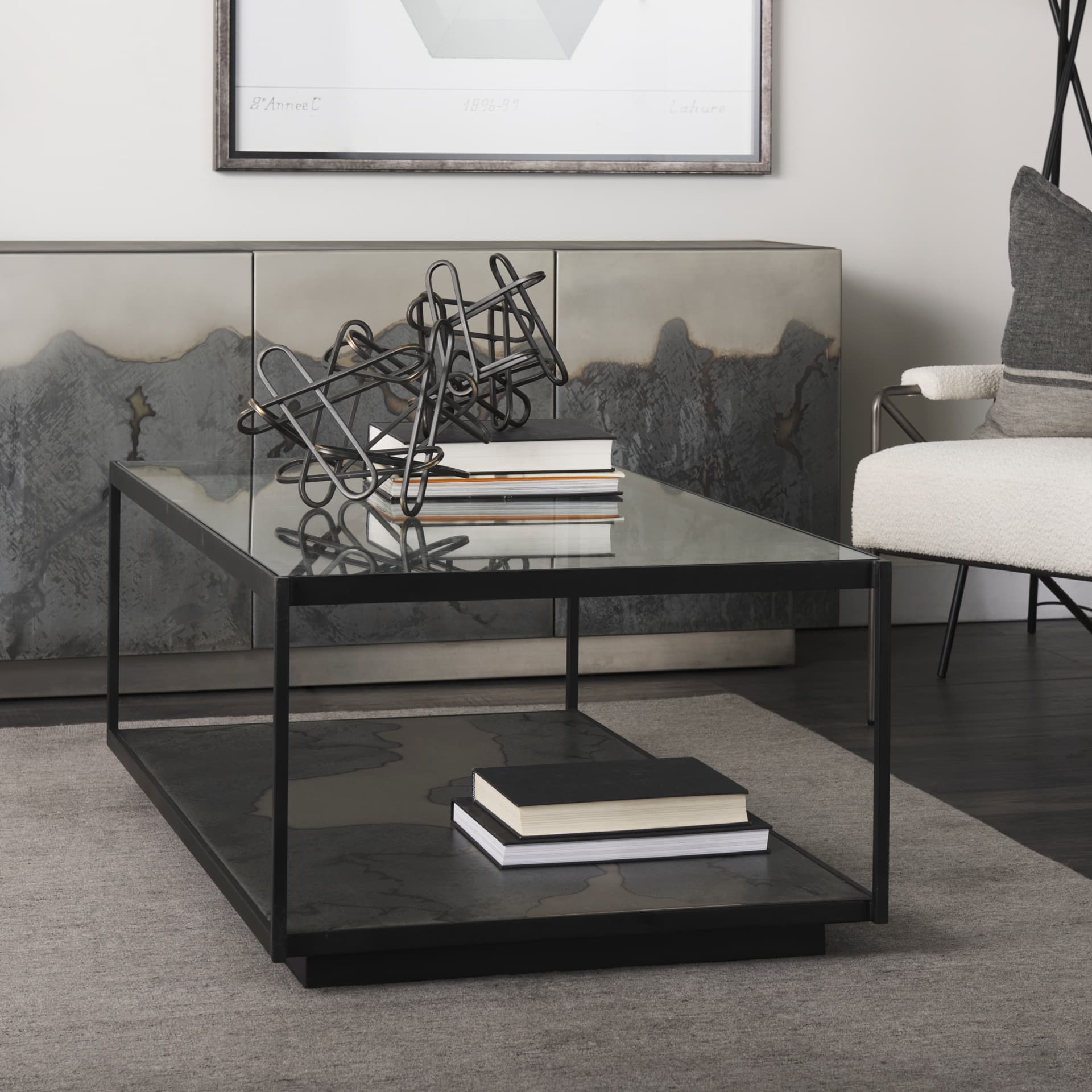 Henderson 12.2L x 9.1W x 9.1H Black Metal Paperclip Decorative Object — product photograph
