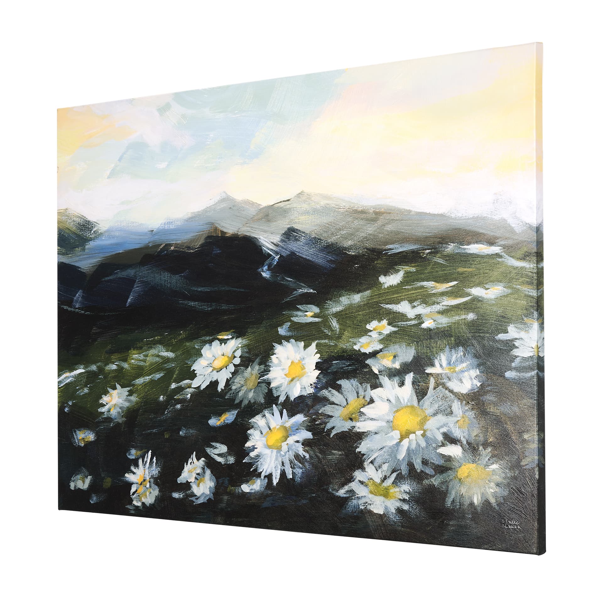 Sunrise Valley II by Mercana Studio a Hand Embellished Textured Canvas — product photograph