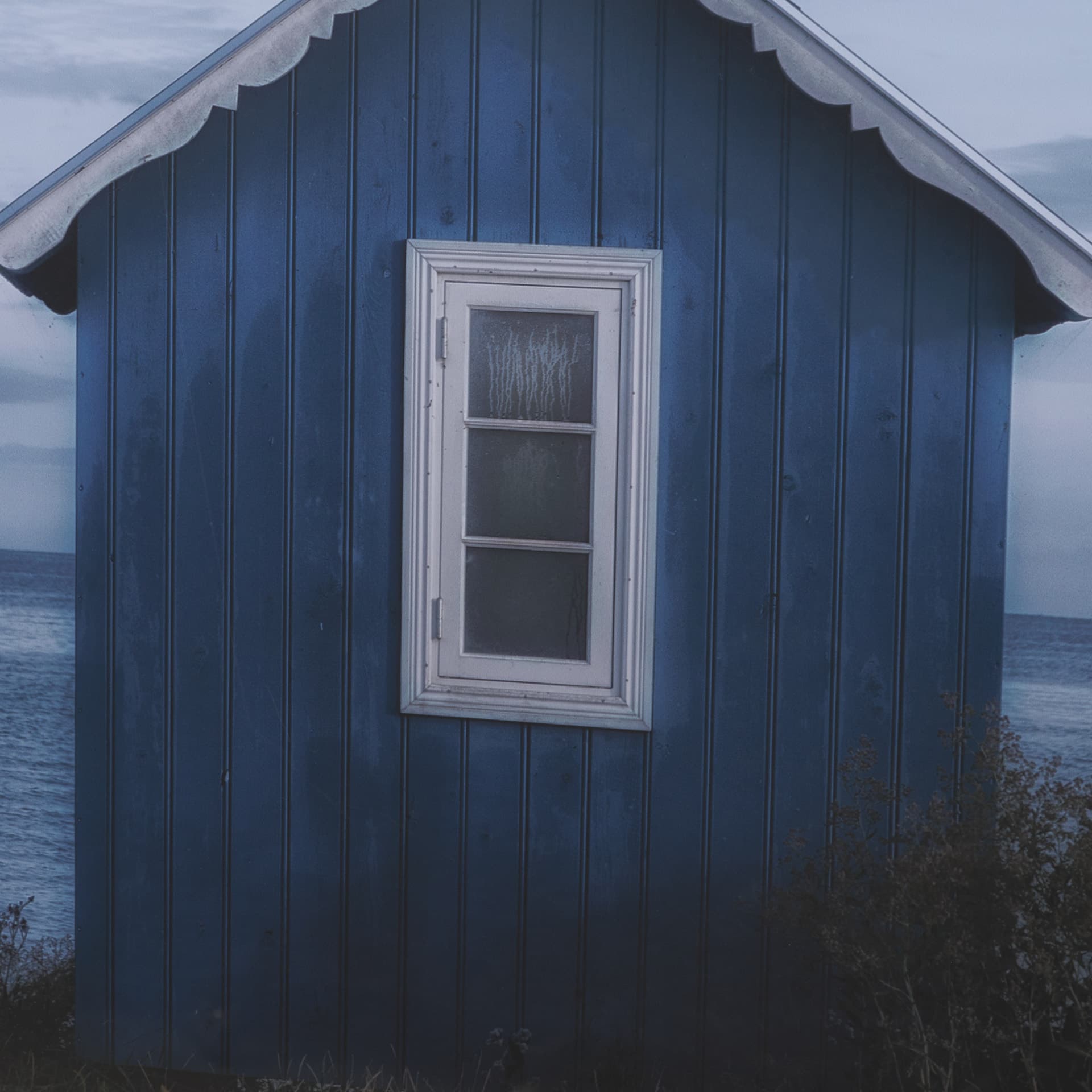 Breezy Blue Escape by Lotte Gronkjaer FramedPhoto Print Matted under Glass — product photograph