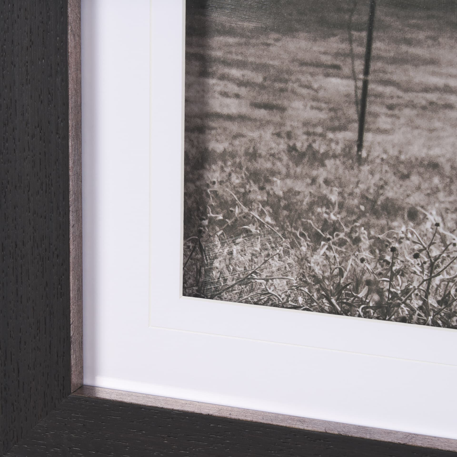 Longhorn Last Call BW by Nathan Larson Hand Embelished Textured Framed Photo Art Print Matted under — product photograph