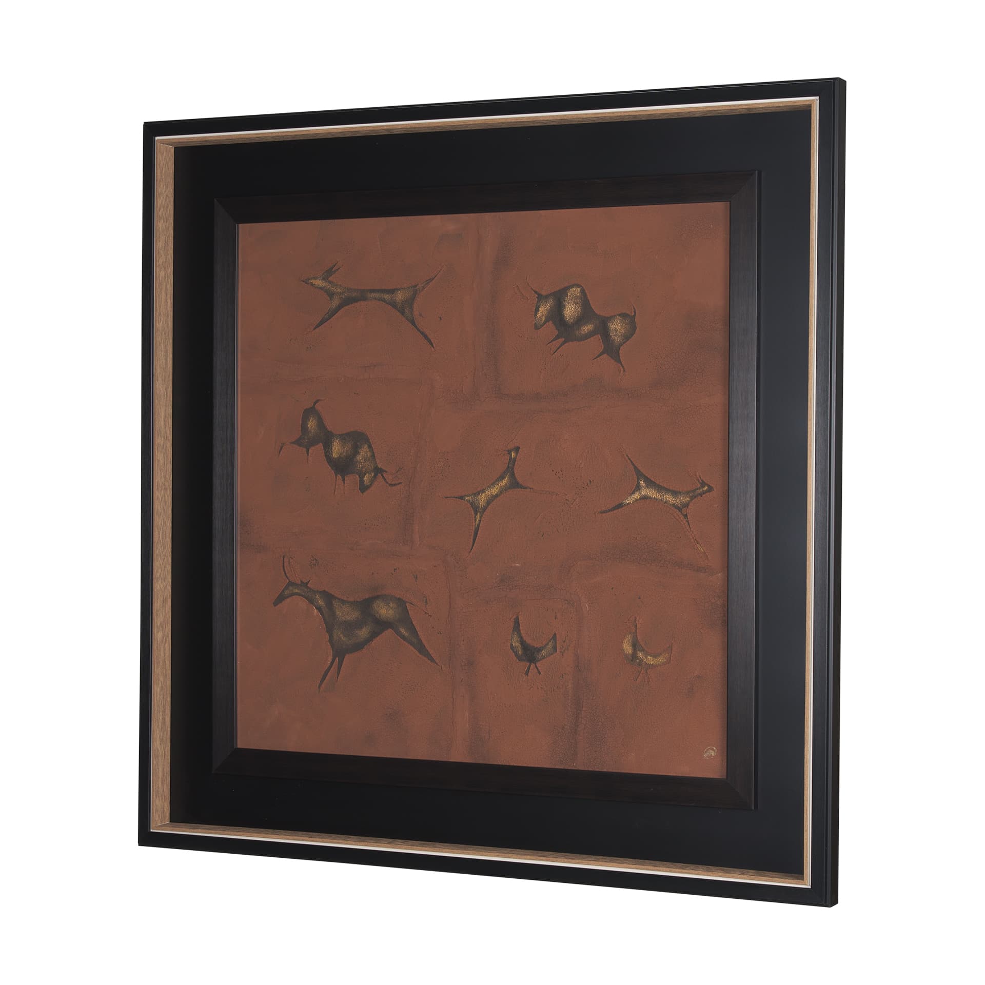 Stone Age I by Studio M a handmade Original Framed Artwork under Glass — product photograph