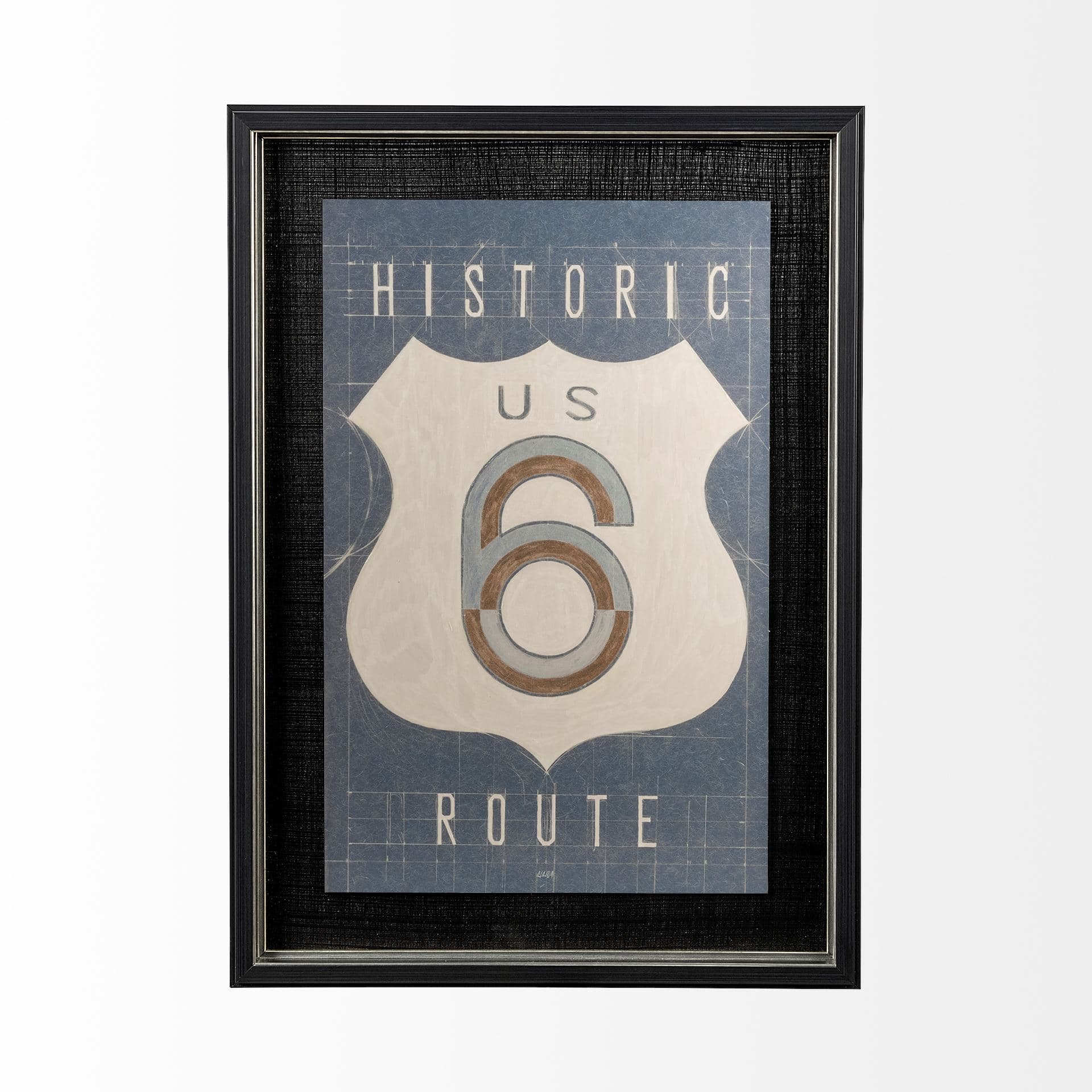 Value Collector 6 by Mercana Studio a Hand Embellished Textured Framed Art Print — product photograph