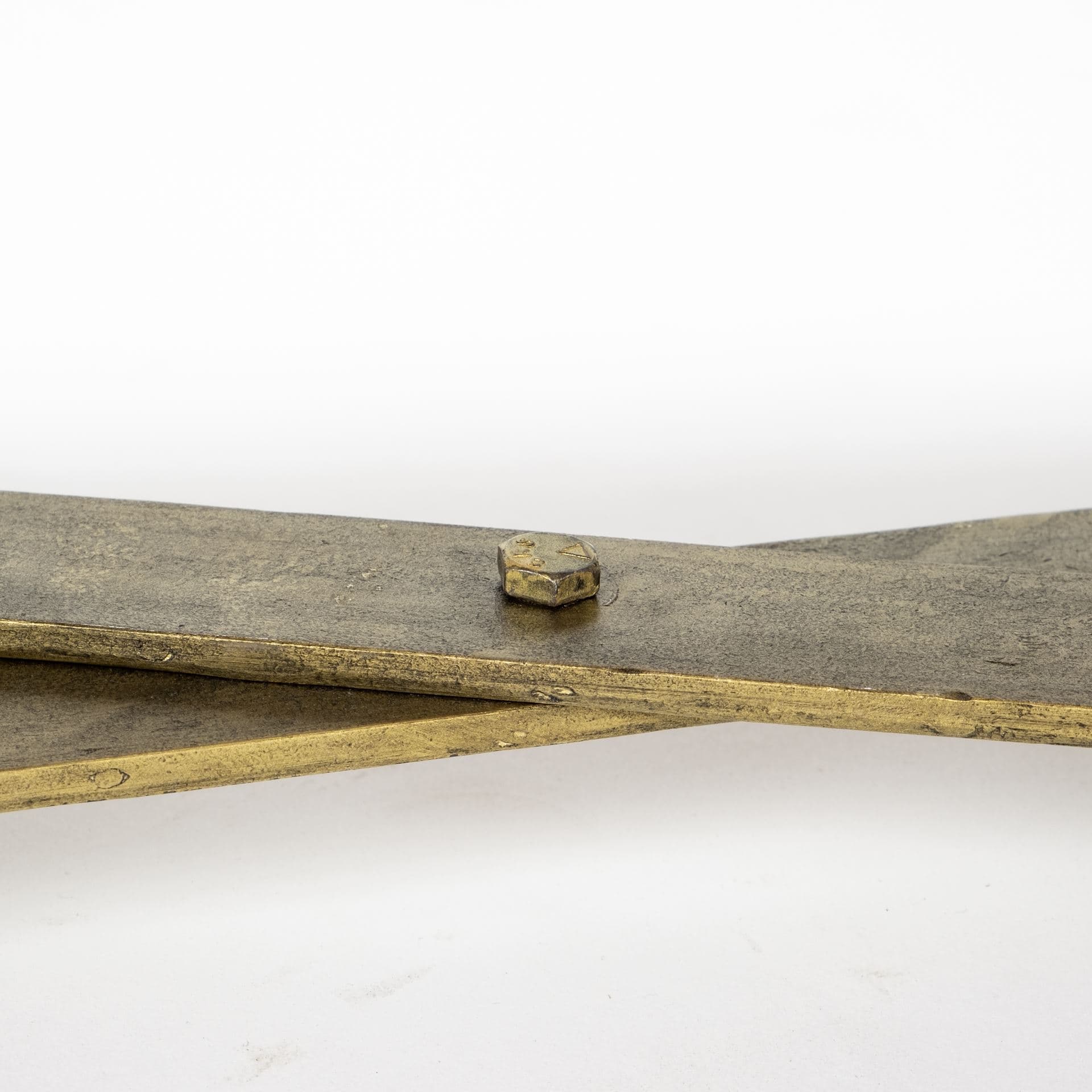 Excelsior I (72x18.3) Solid Wood Gold Metal Base 4 Cabinet Door SideBoard — product photograph