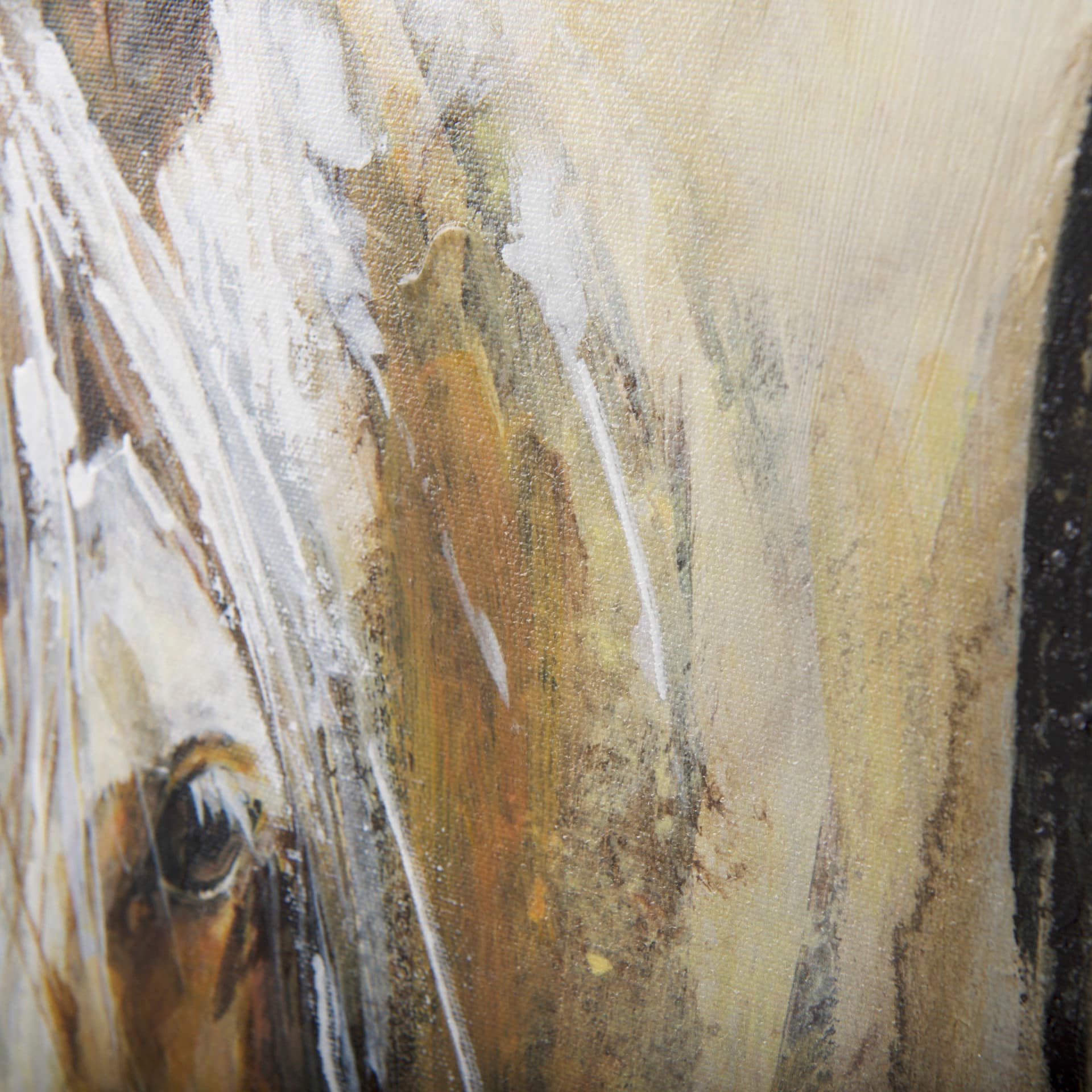 Horses by Natali a Hand Embellished Textured Canvas — product photograph
