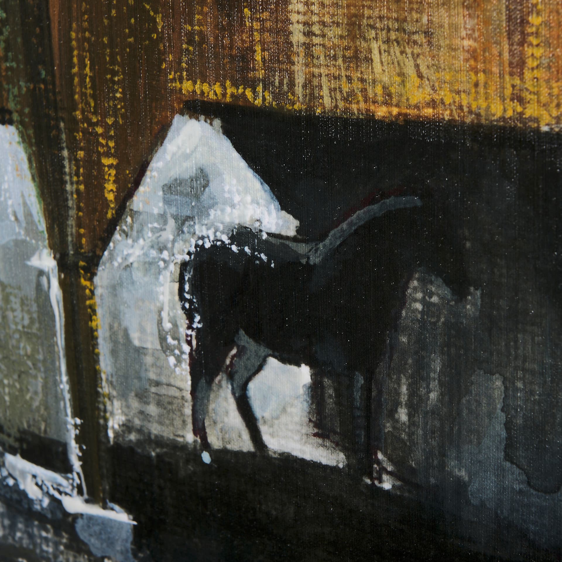 Old Barn III by Mercana Studio a Hand Embellished Textured Canvas — product photograph