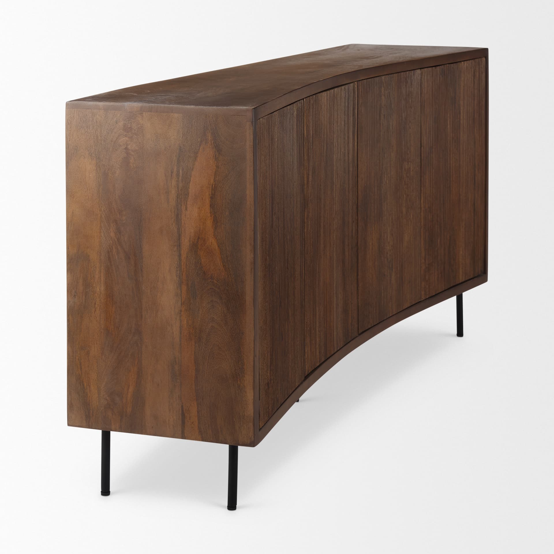 Lance 70.0L x 15.0W x 32.0H Medium Brown Solid Wood Sideboard — product photograph