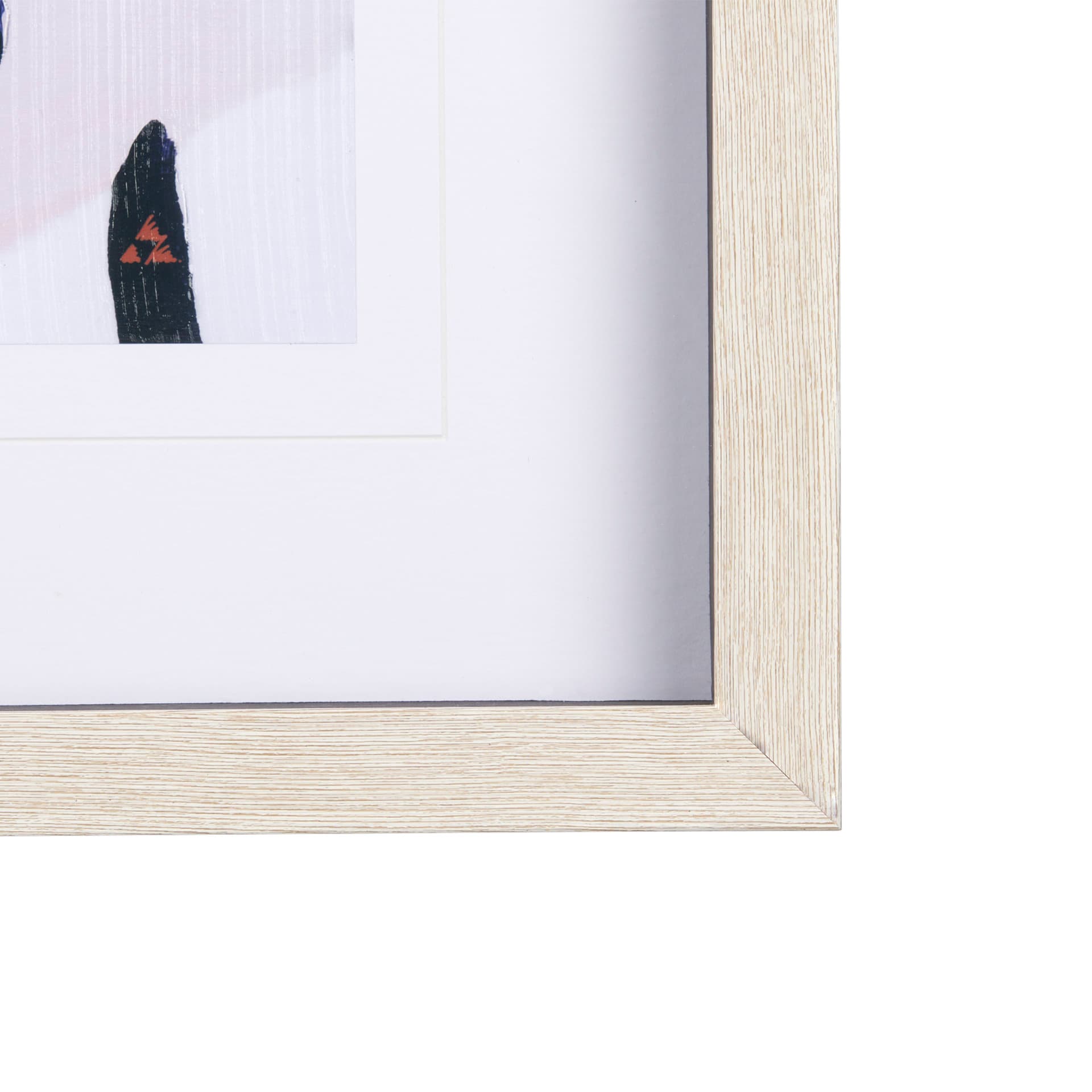 Color Blocks I by Mercana Studio a Hand Embellished Textured Framed Art Print Matted under Glass — product photograph