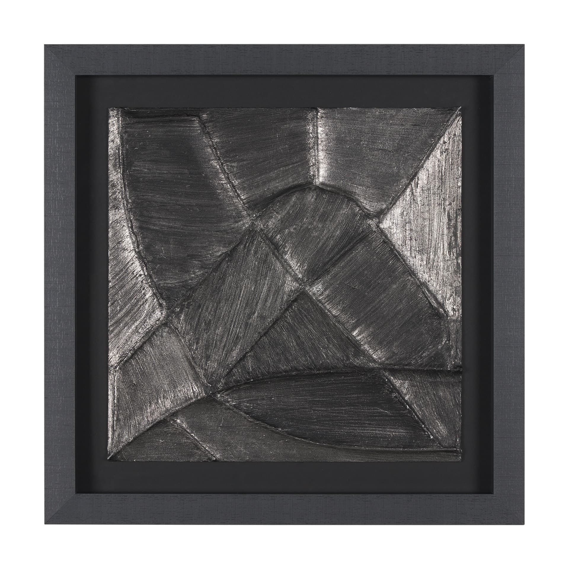 Spelter by Studio M a handmade Original Framed 3D Textured Artwork under Glass — product photograph