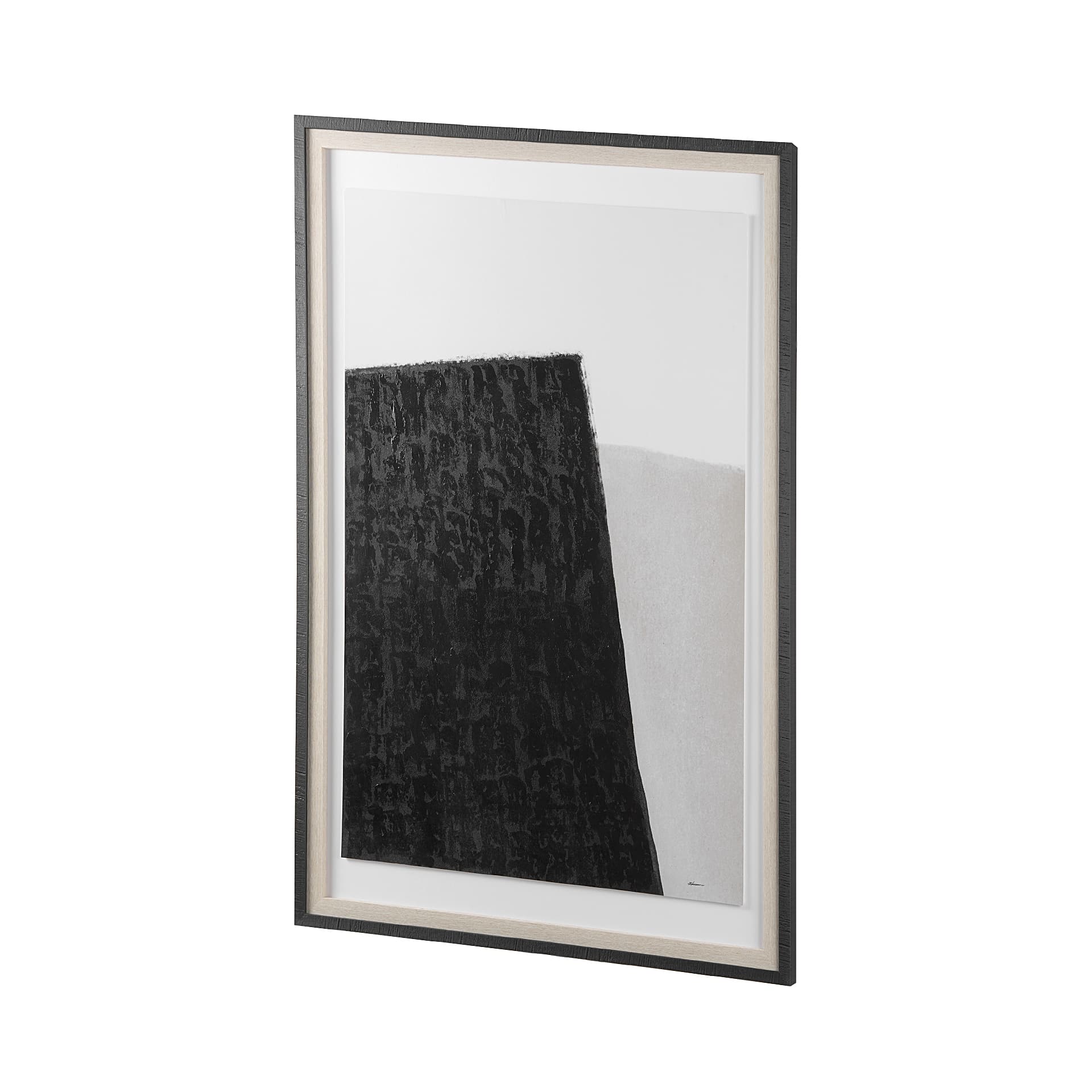 Pages I by Mercana Studio a Hand Embelished Textured Framed Art Print Matted under Glass — product photograph