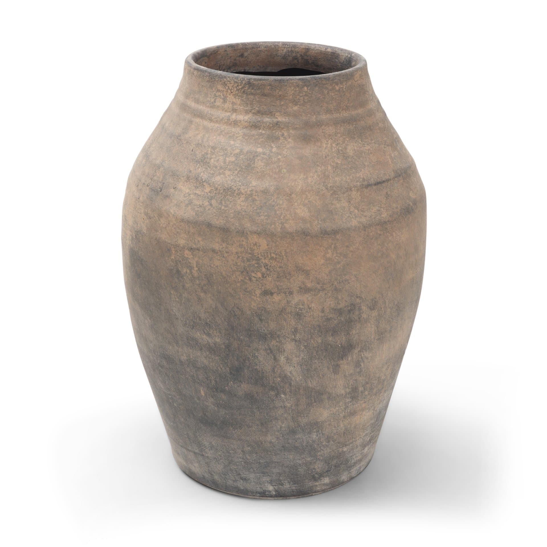 Cotto 13.2H Weathered Wide Mouth Terracotta Urn Vase — product photograph