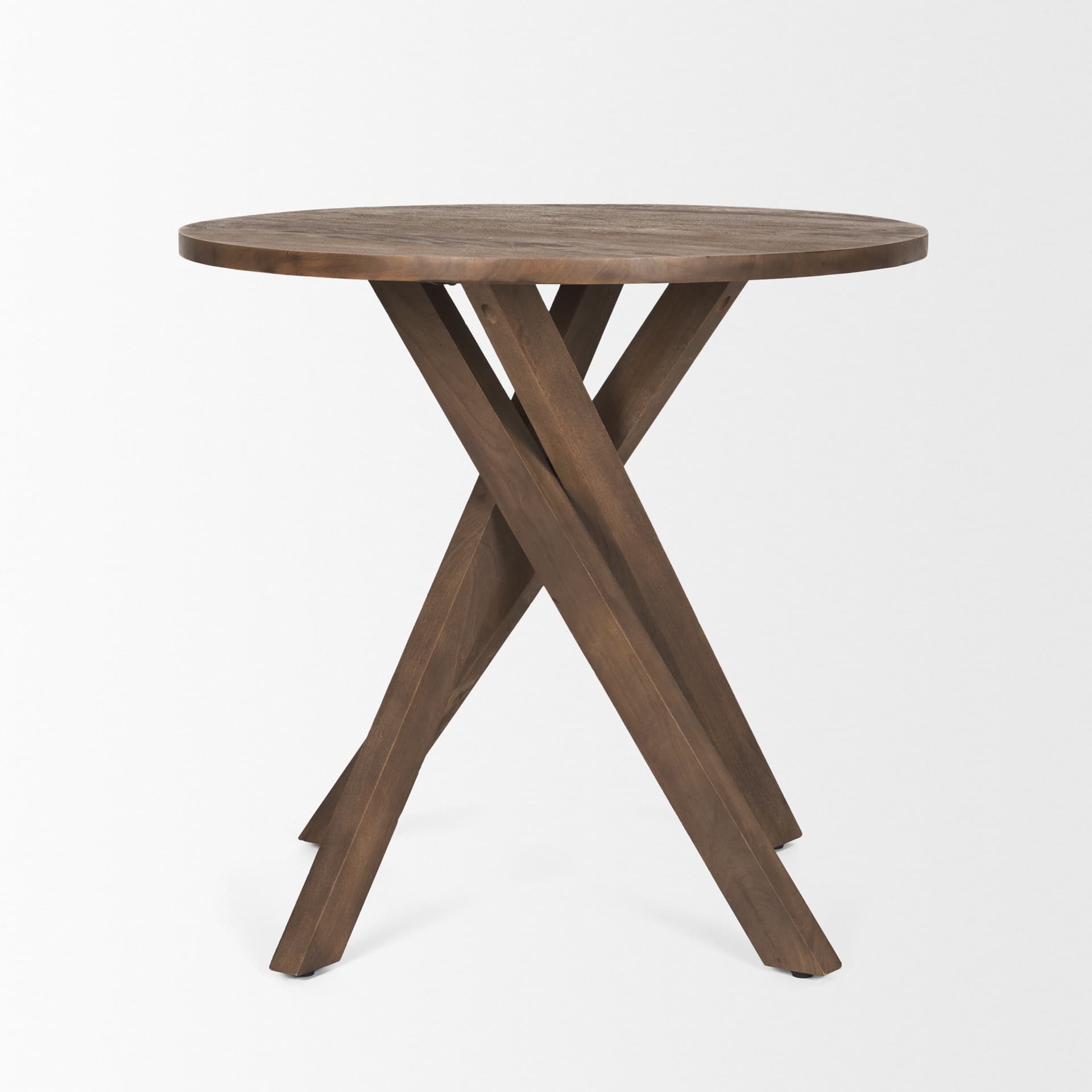 Solana Medium Brown Wood Foyer Table — product photograph