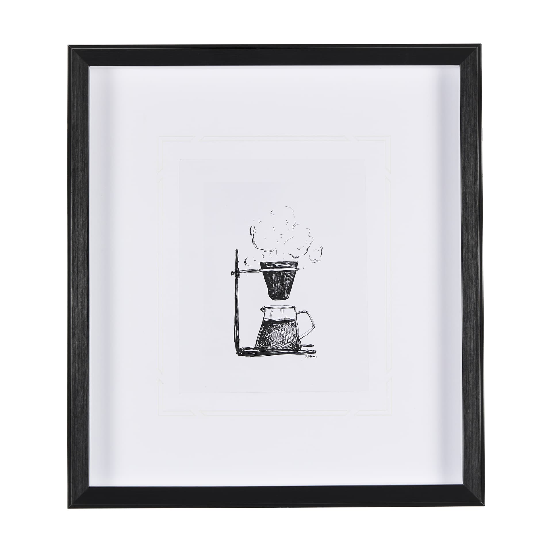 Pour Over by Simeng a Framed Art Print Matted under Glass — product photograph