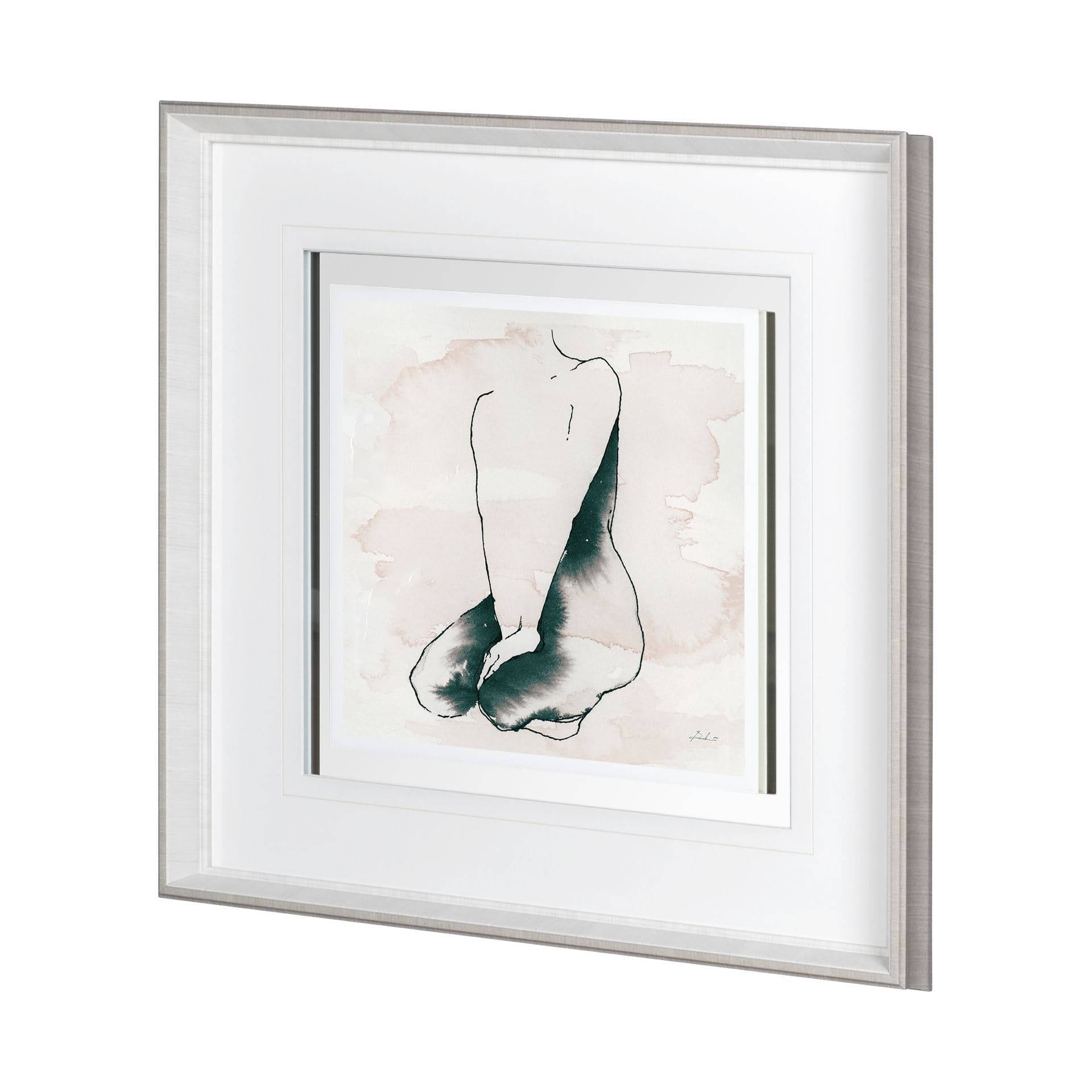Andromedae Light VI by Melody D a Hand Embellished Textured Framed Art Print Matted under Glass — product photograph