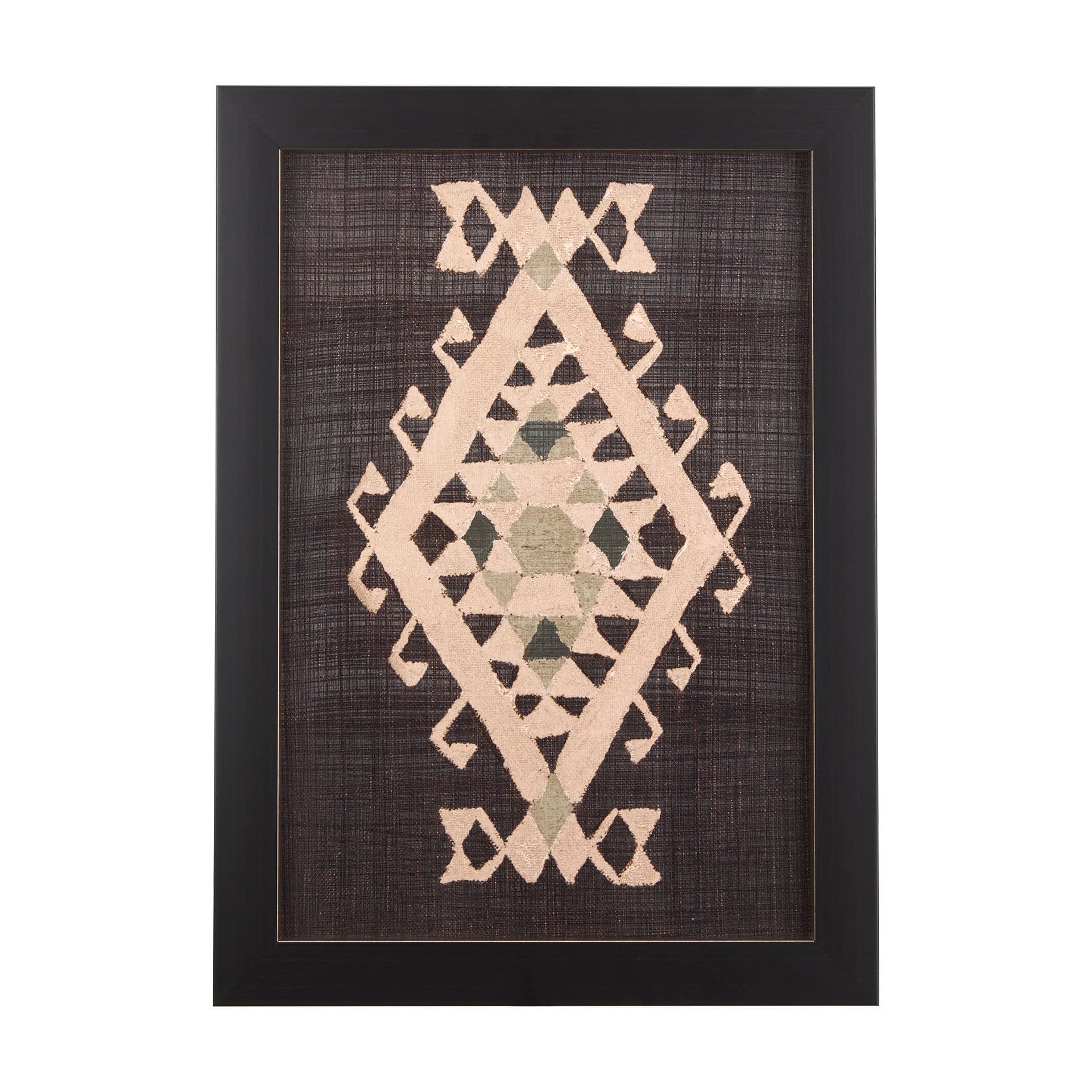 Brown Tapestry VI by Mercana Studio a Hand Embellished Textured Framed Art Print — product photograph