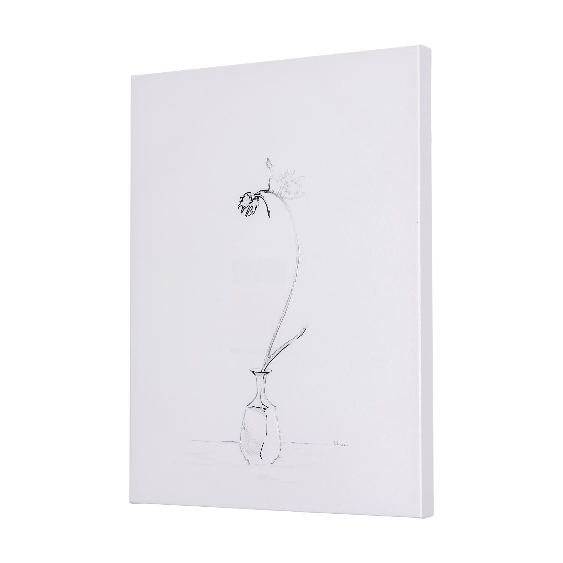 Ikebana Light II by Mercana Studio a Hand Embellished Textured Canvas — product photograph