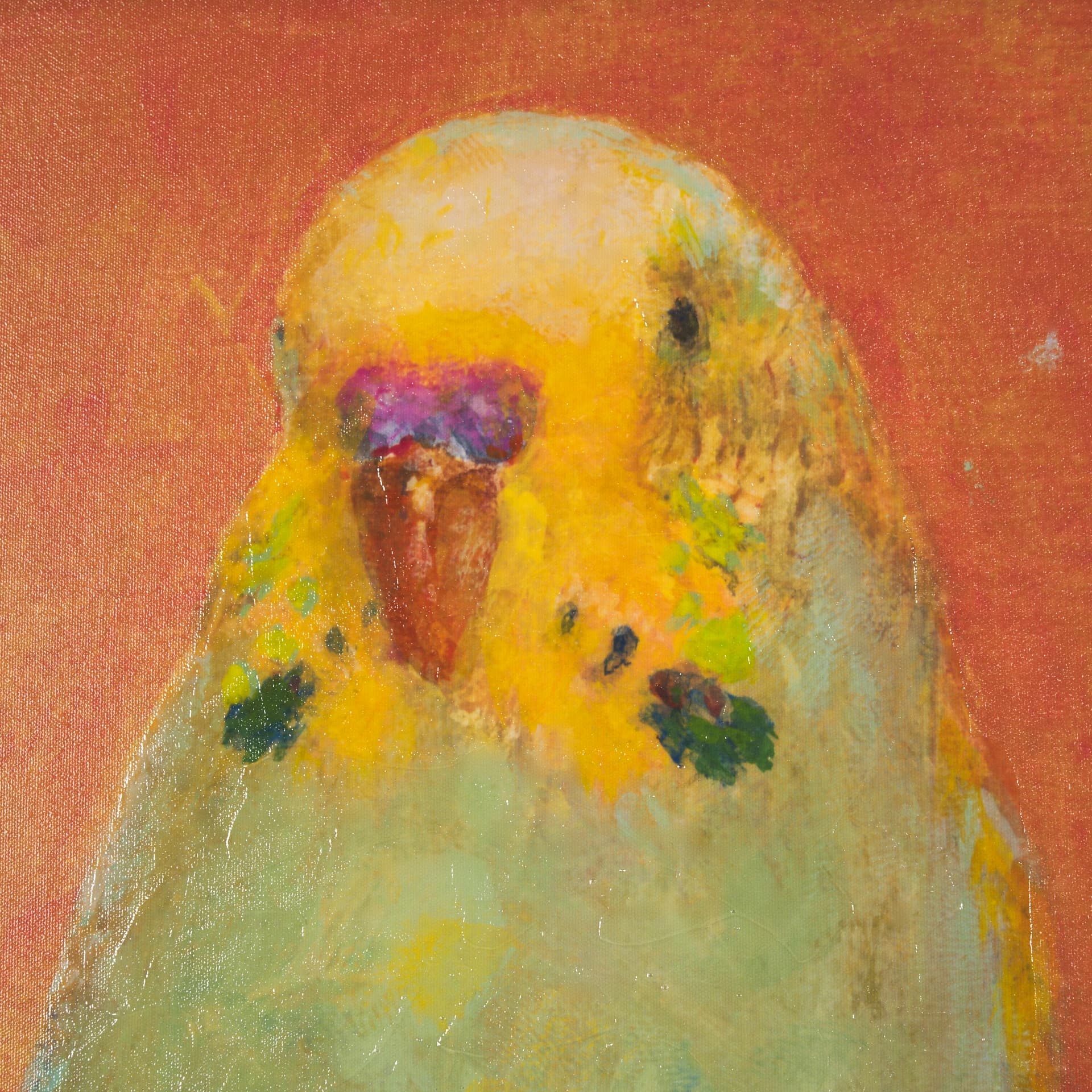 Bright Birds II by Roy Woodland a Hand Embellished Textured Framed Art Print — product photograph