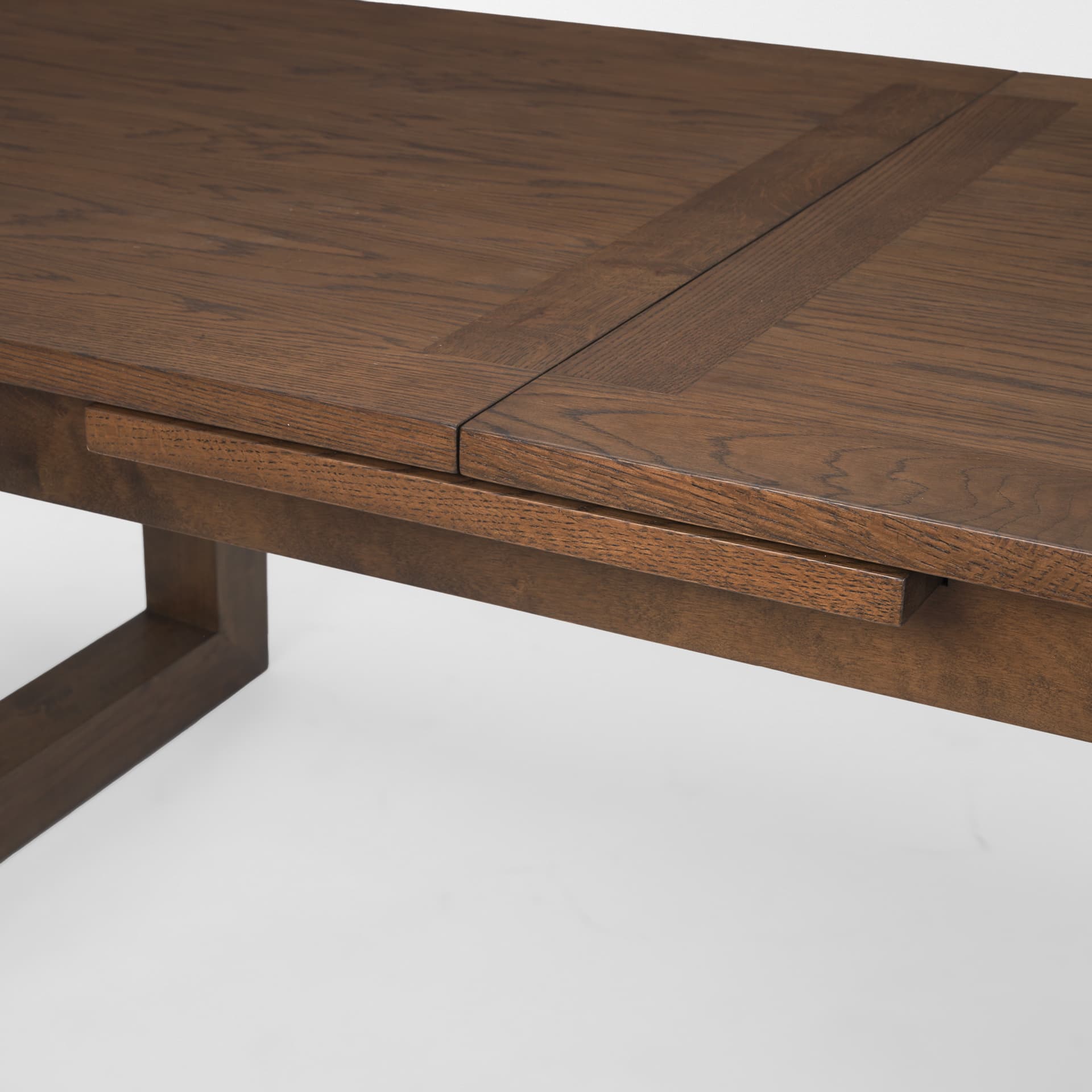 Takota 106.3"L x 39.3"W Rectangular Extendable Dining Table | Modern | Dark Brown Wood | Seats 8 — product photograph