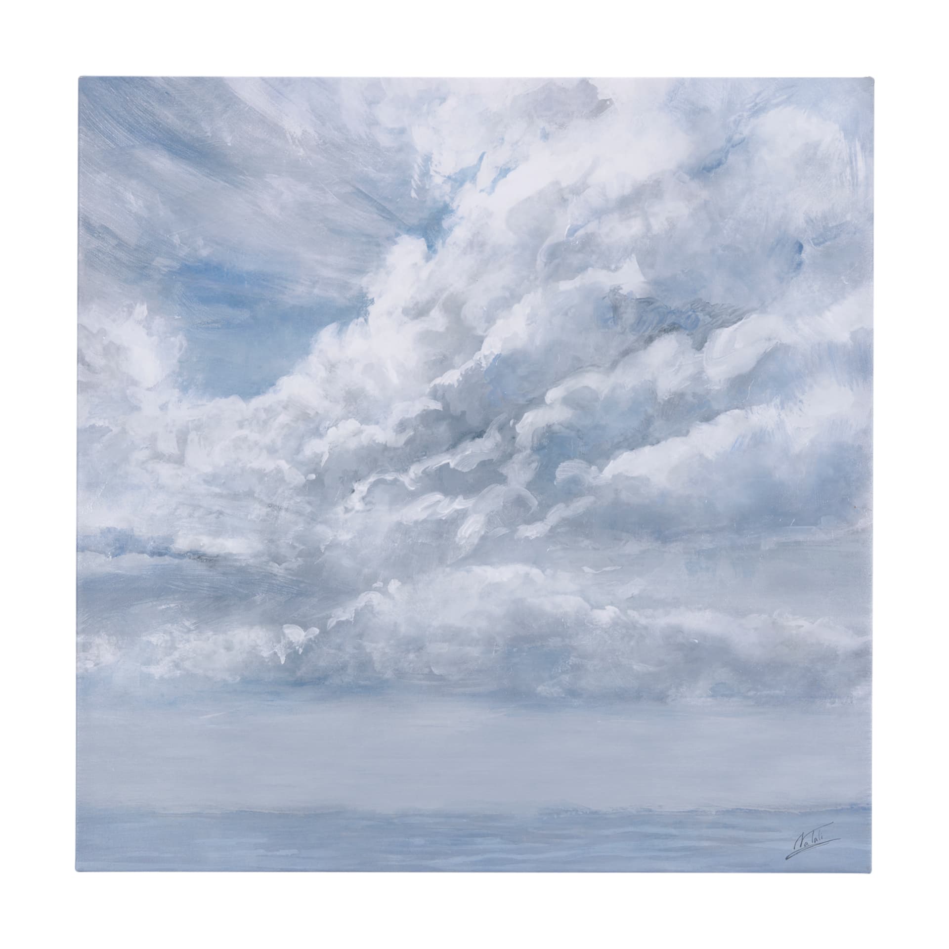 Day Cloud II by Mercana Studio a Hand Embellished Textured Canvas — product photograph