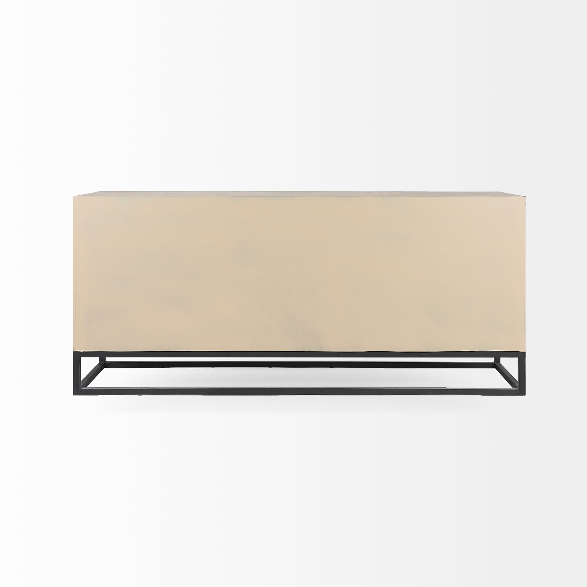 Genevieve II Light Brown Fir Veneer 9 Drawer Sideboard — product photograph